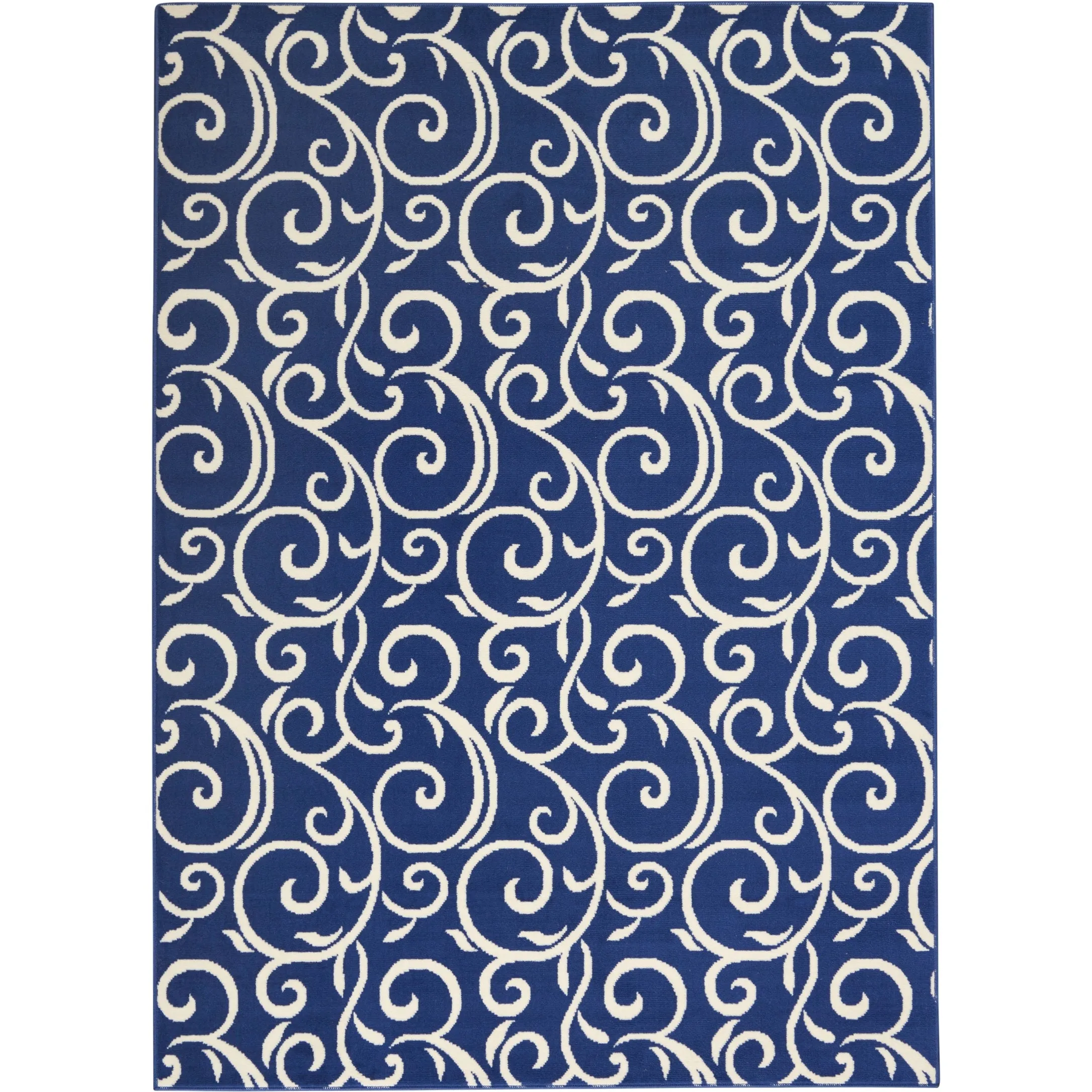 Nourison Grafix Farmhouse Country Scroll Transitional Area Rug