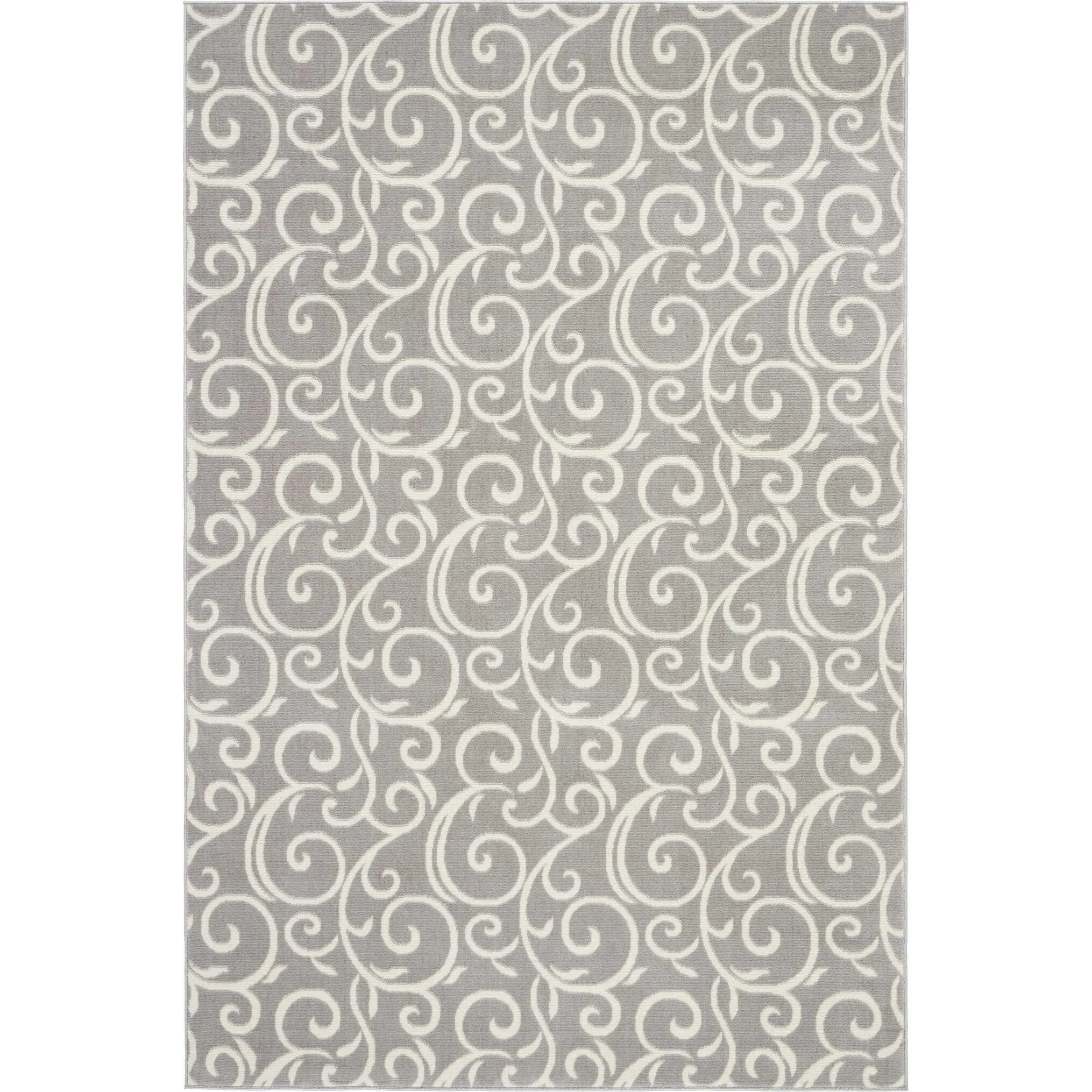 Nourison Grafix Farmhouse Country Scroll Transitional Area Rug