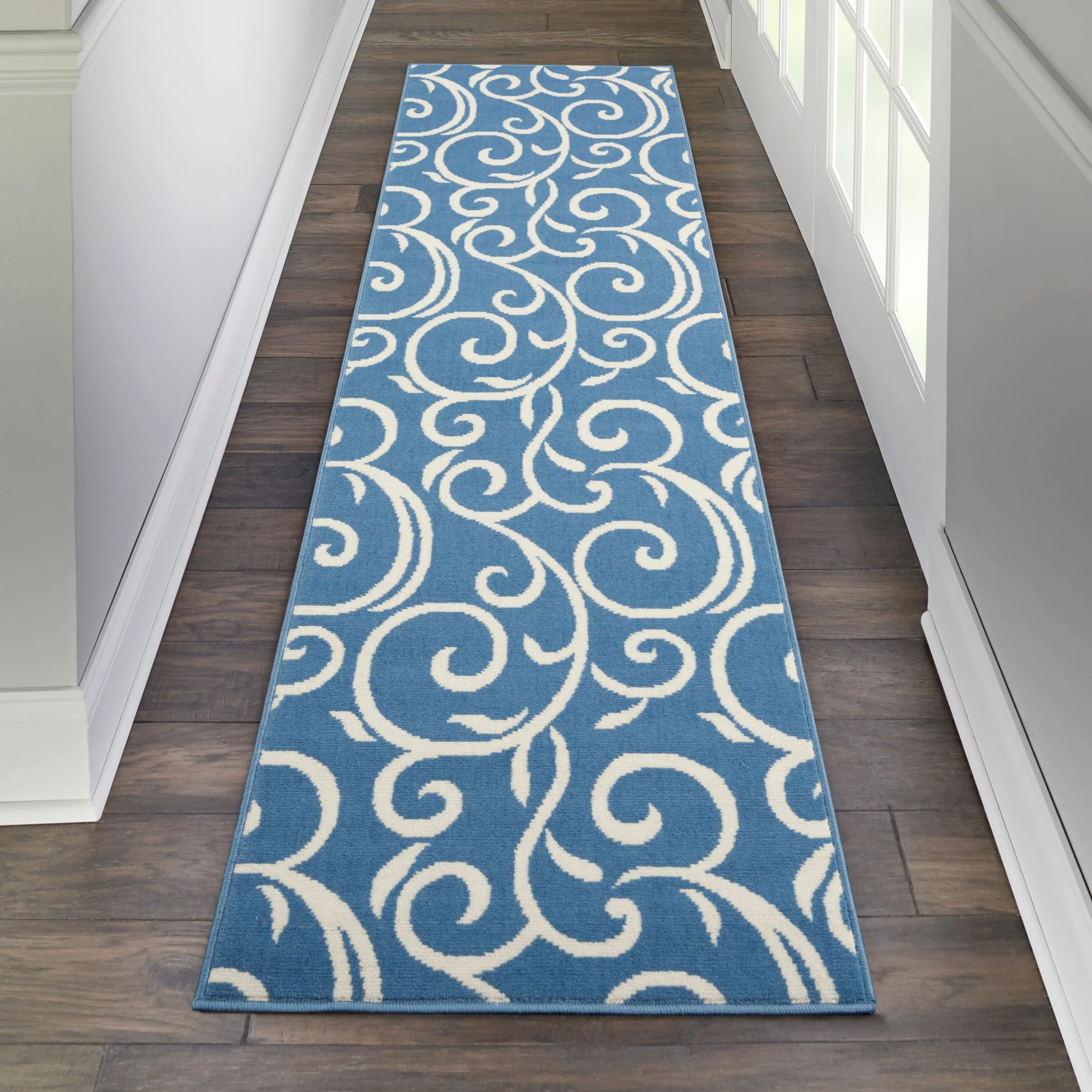 Nourison Grafix Farmhouse Country Scroll Transitional Area Rug