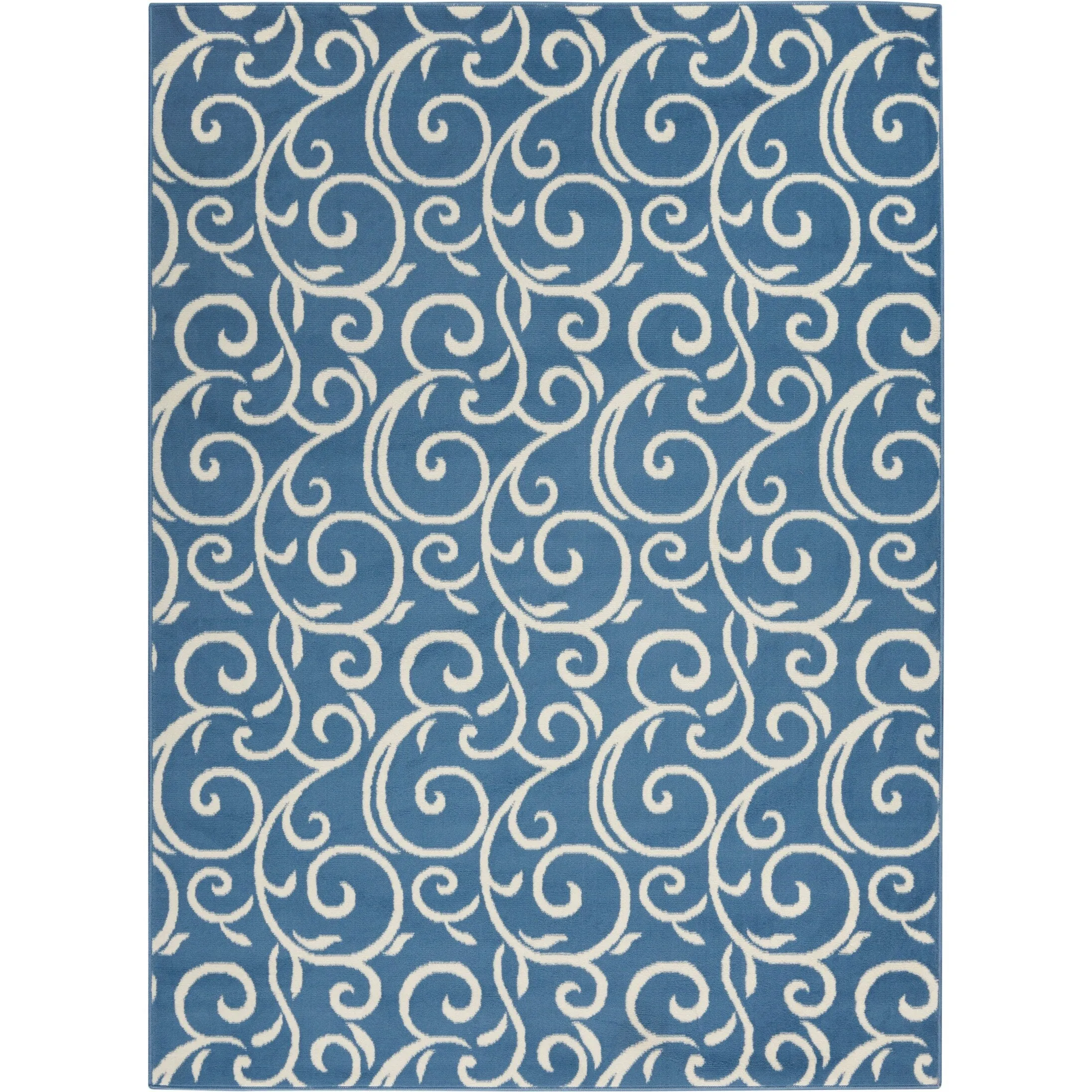 Nourison Grafix Farmhouse Country Scroll Transitional Area Rug