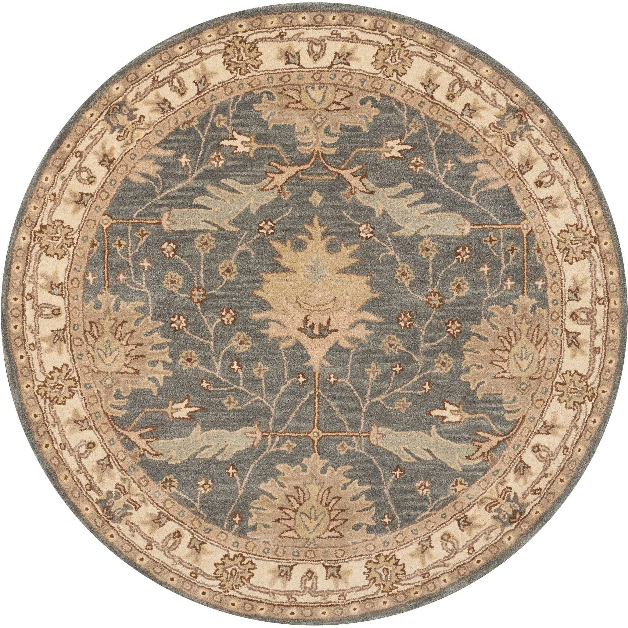 Nourison Hand-tufted Wool Persian Vine and Bloom Area Rug