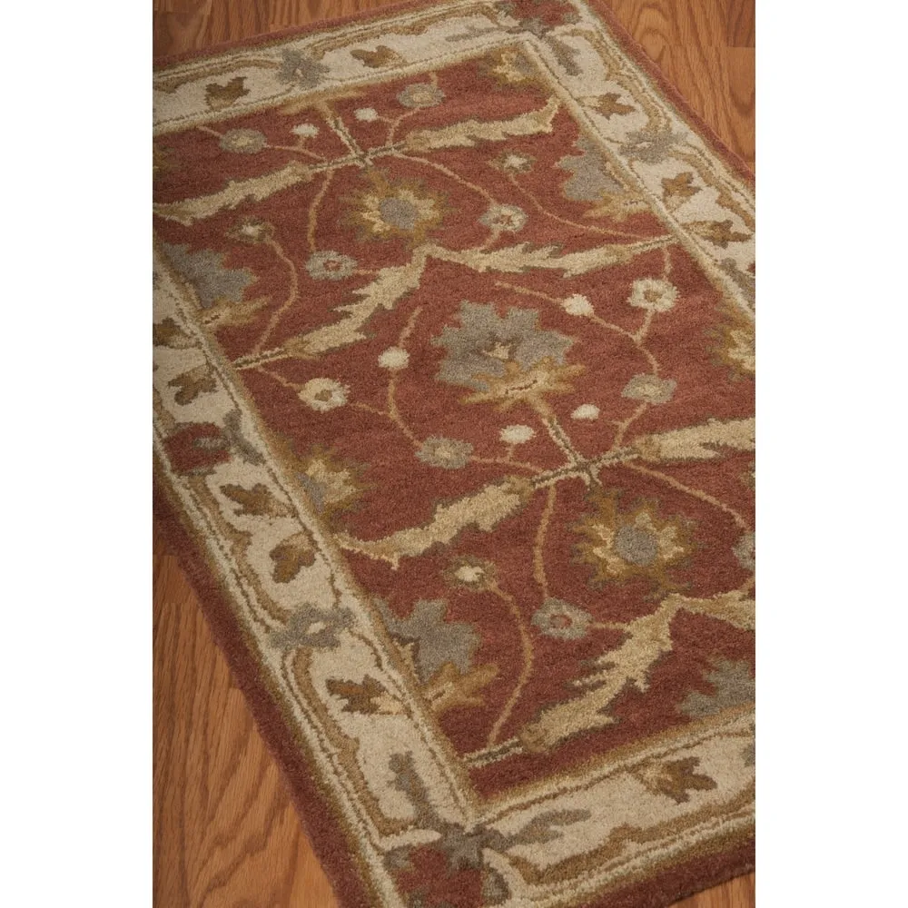 Nourison Hand-tufted Wool Persian Vine and Bloom Area Rug