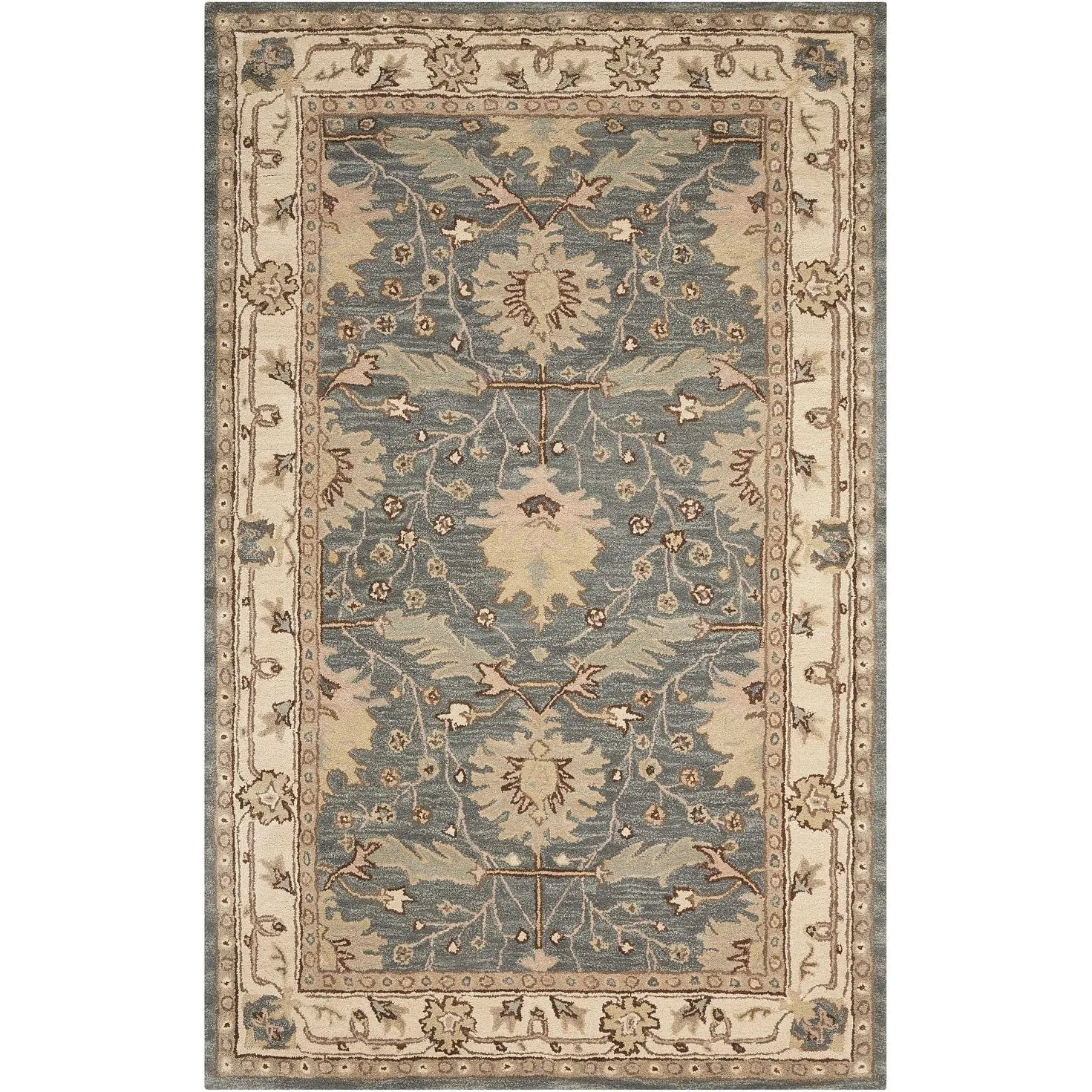 Nourison Hand-tufted Wool Persian Vine and Bloom Area Rug