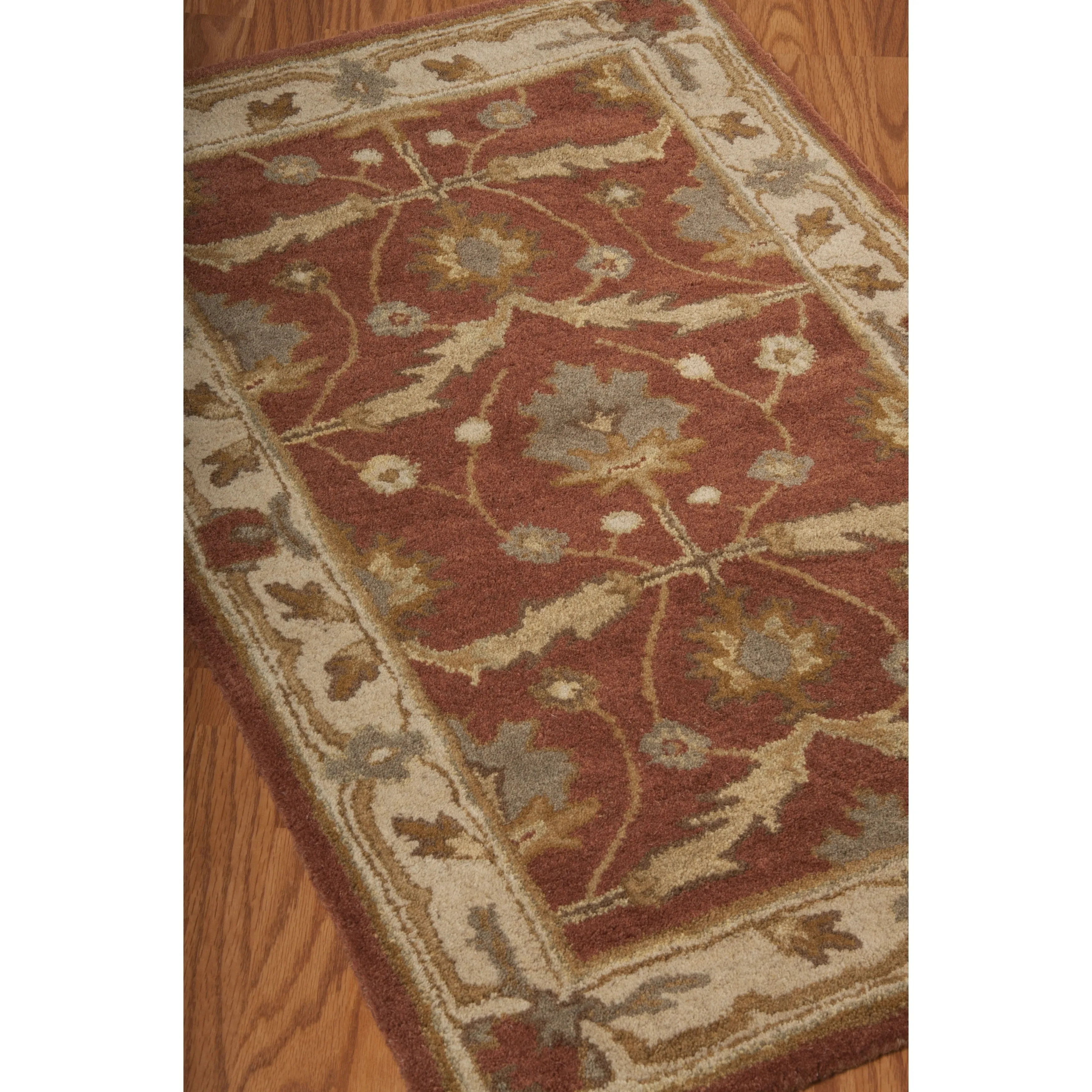 Nourison Hand-tufted Wool Persian Vine and Bloom Area Rug