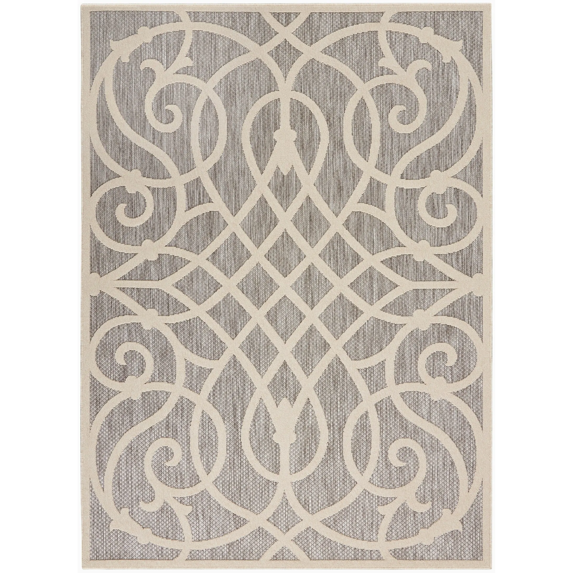 Nourison Palamos Geometric Scroll Indoor Outdoor Area Rug