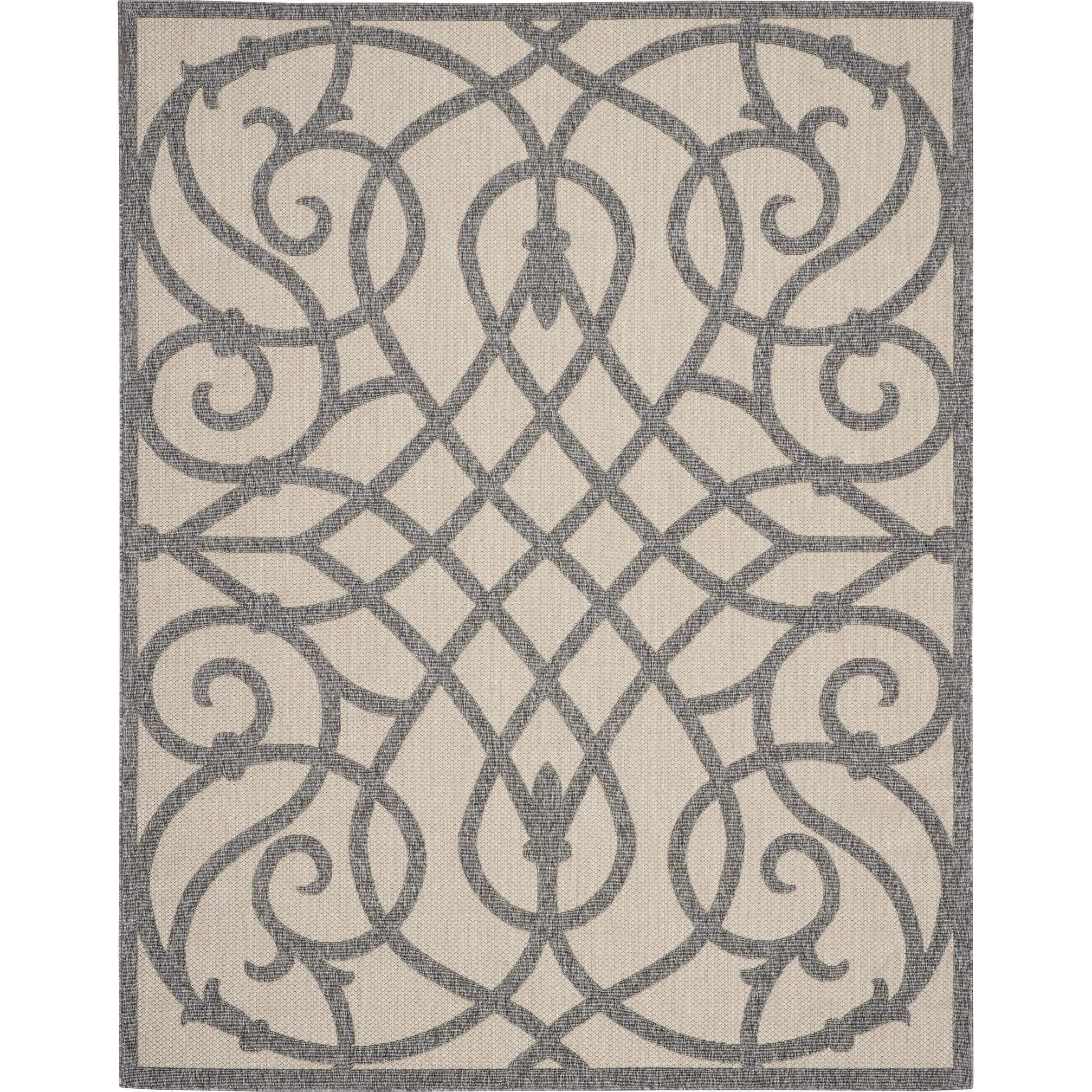 Nourison Palamos Geometric Scroll Indoor Outdoor Area Rug