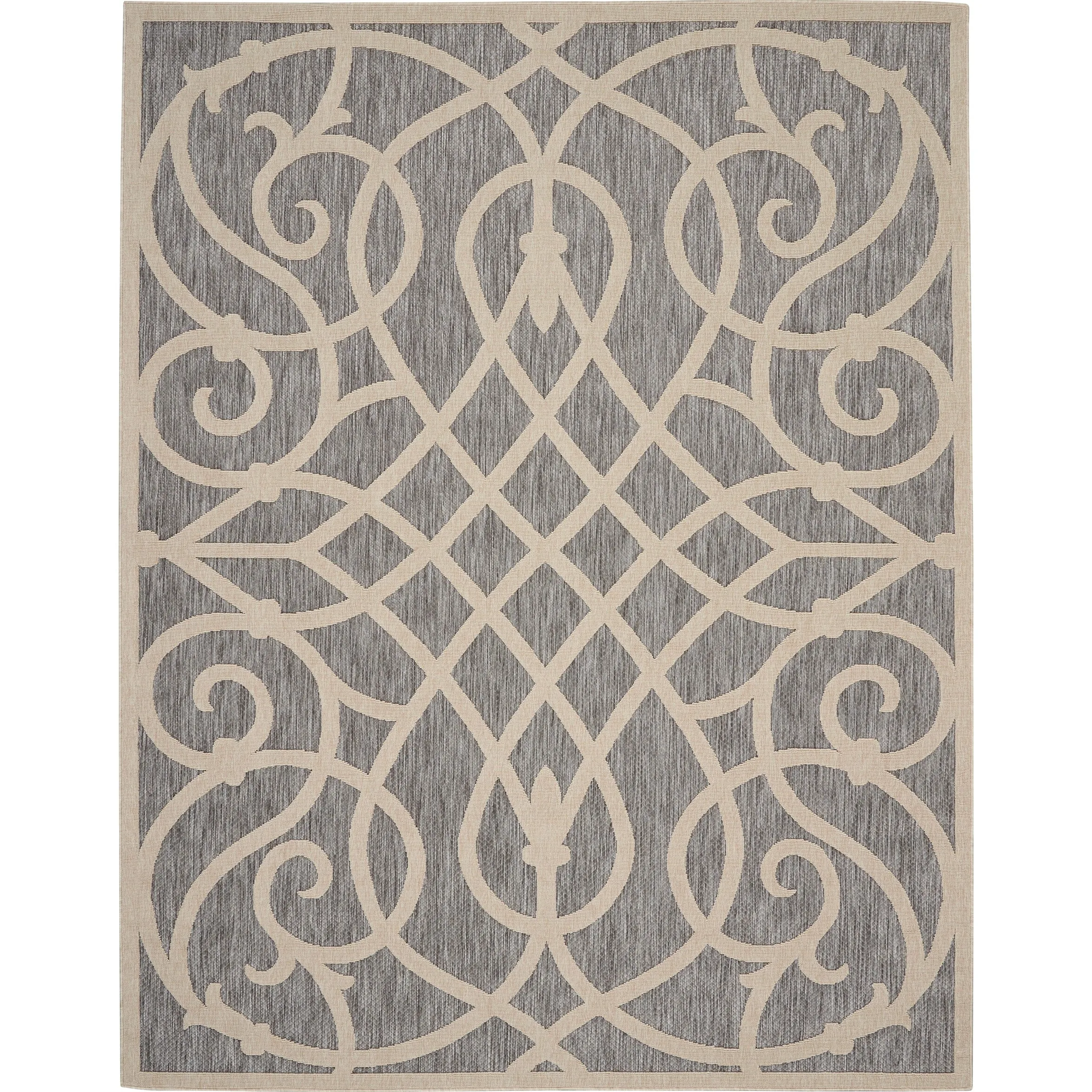 Nourison Palamos Geometric Scroll Indoor Outdoor Area Rug
