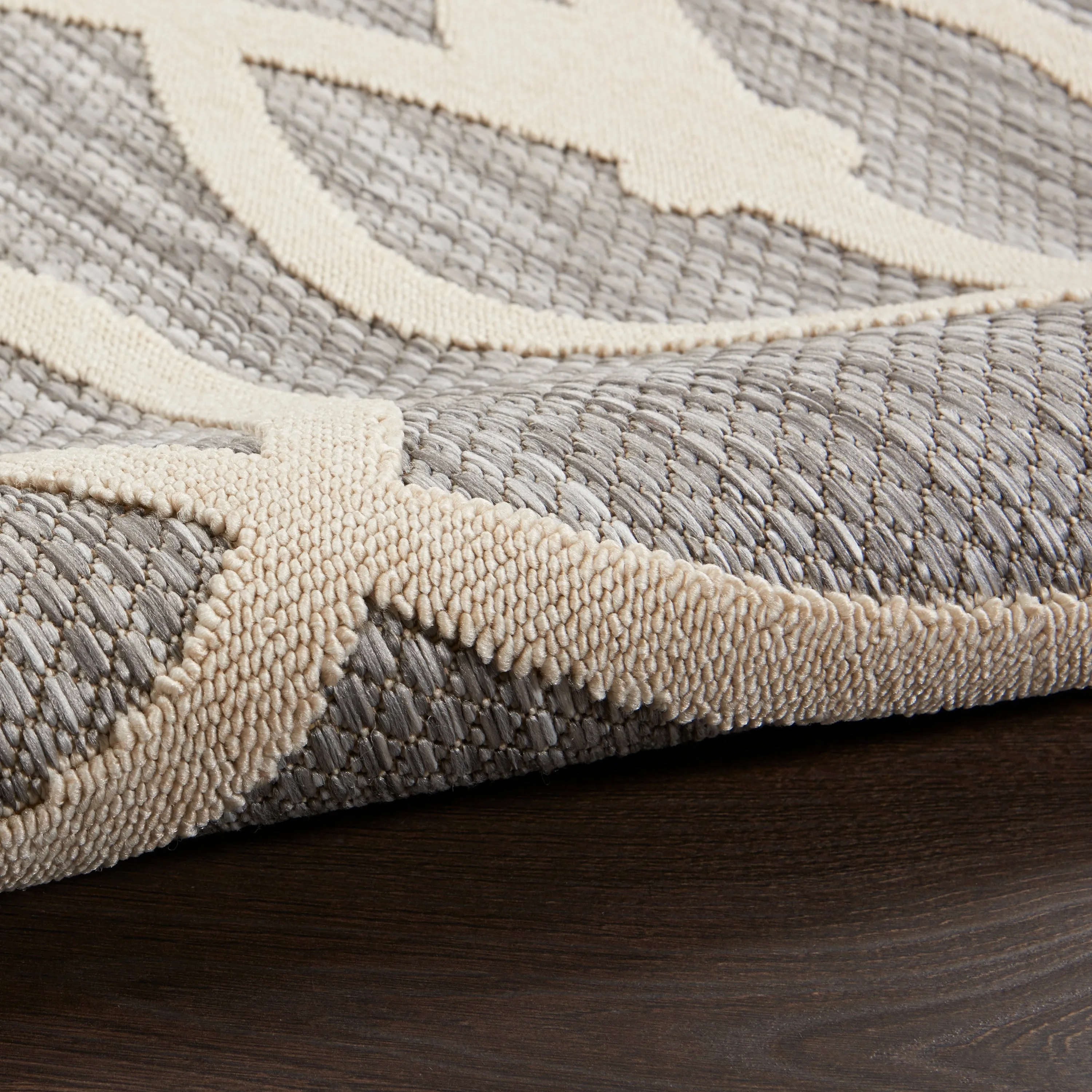 Nourison Palamos Geometric Scroll Indoor Outdoor Area Rug