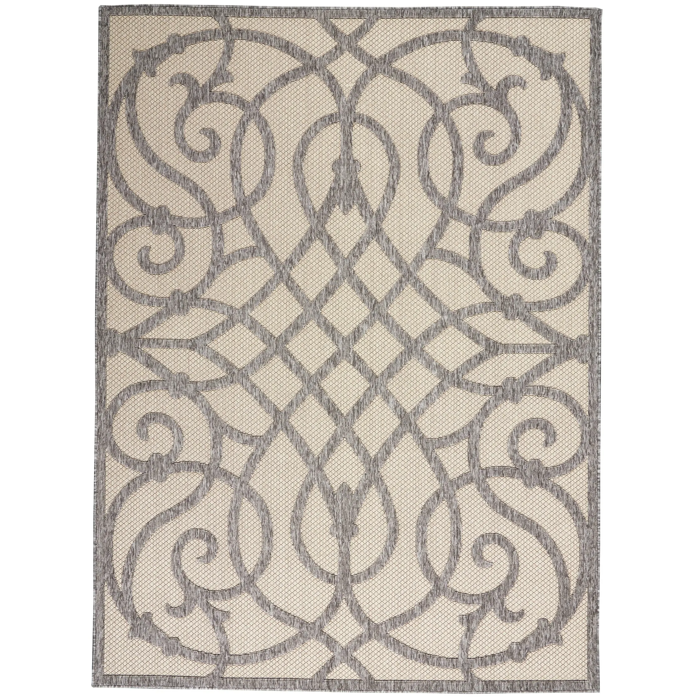 Nourison Palamos Geometric Scroll Indoor Outdoor Area Rug
