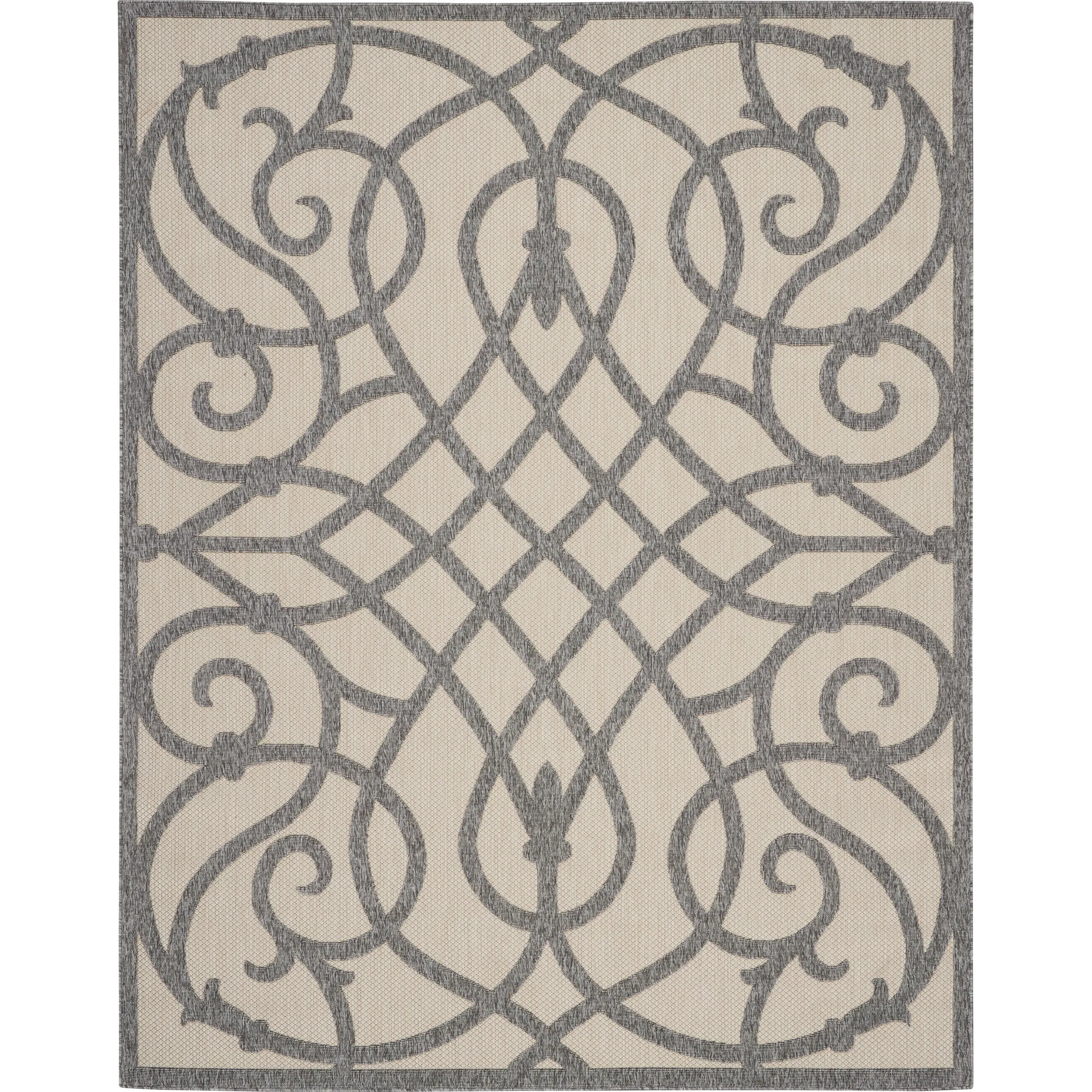 Nourison Palamos Geometric Scroll Indoor Outdoor Area Rug