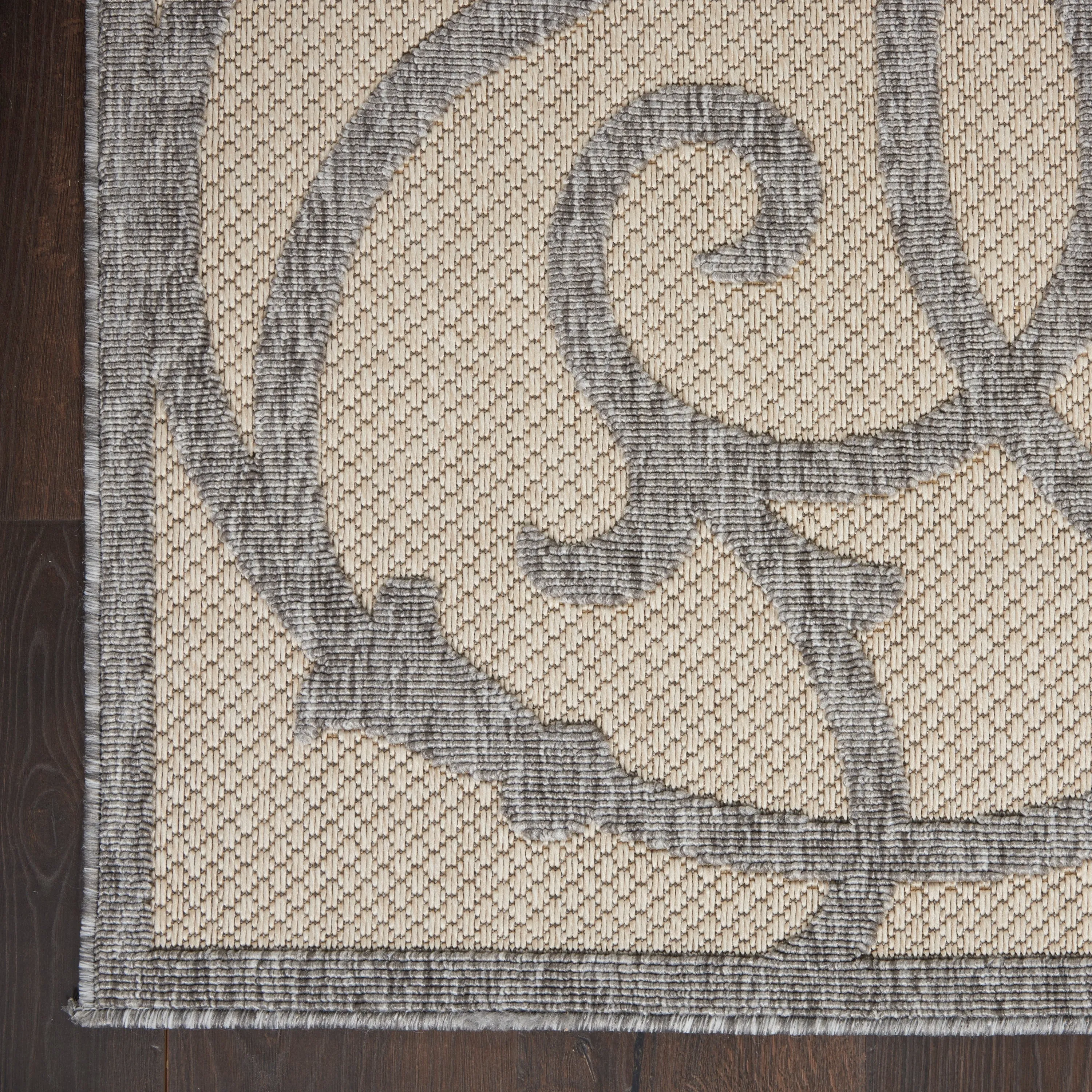 Nourison Palamos Geometric Scroll Indoor Outdoor Area Rug