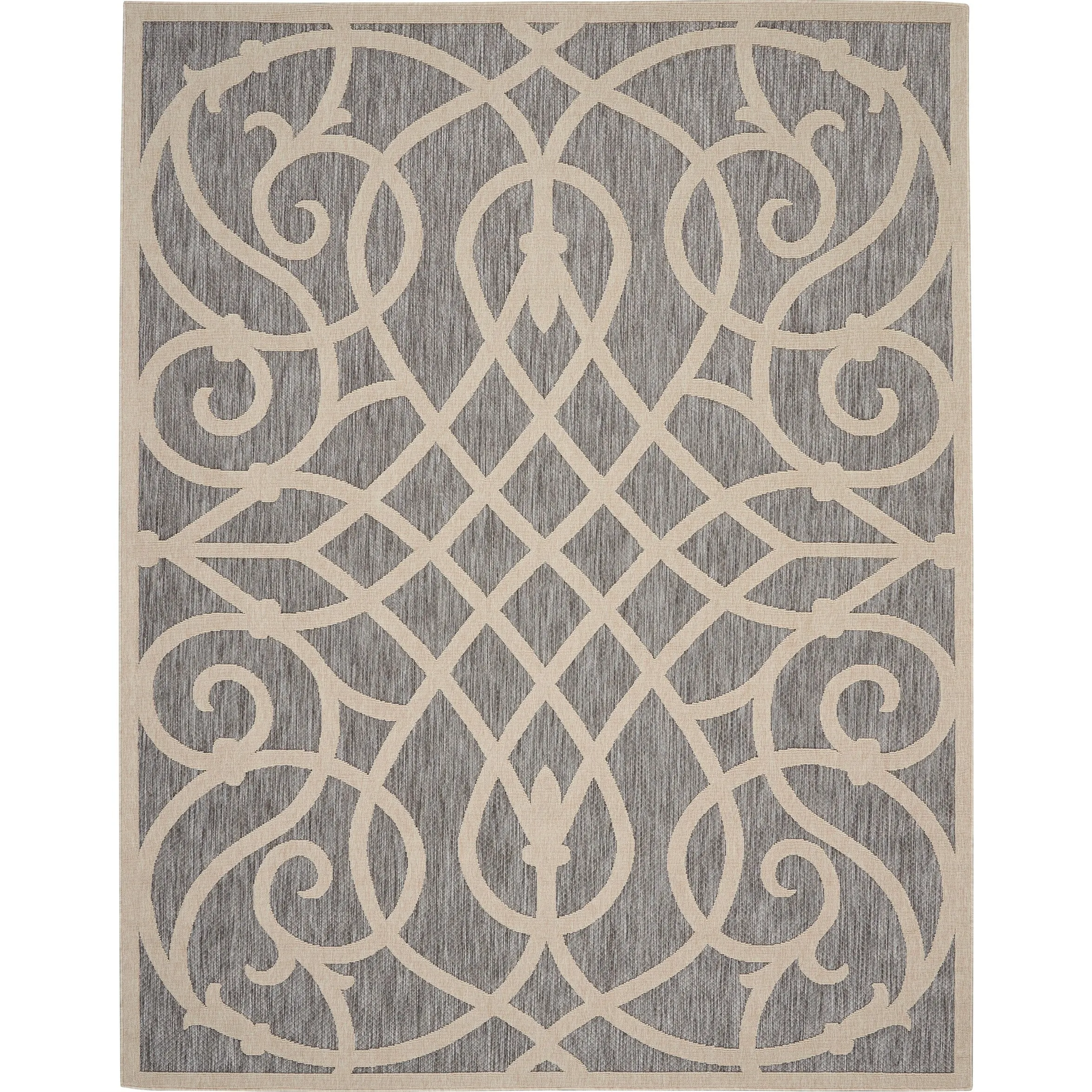 Nourison Palamos Geometric Scroll Indoor Outdoor Area Rug