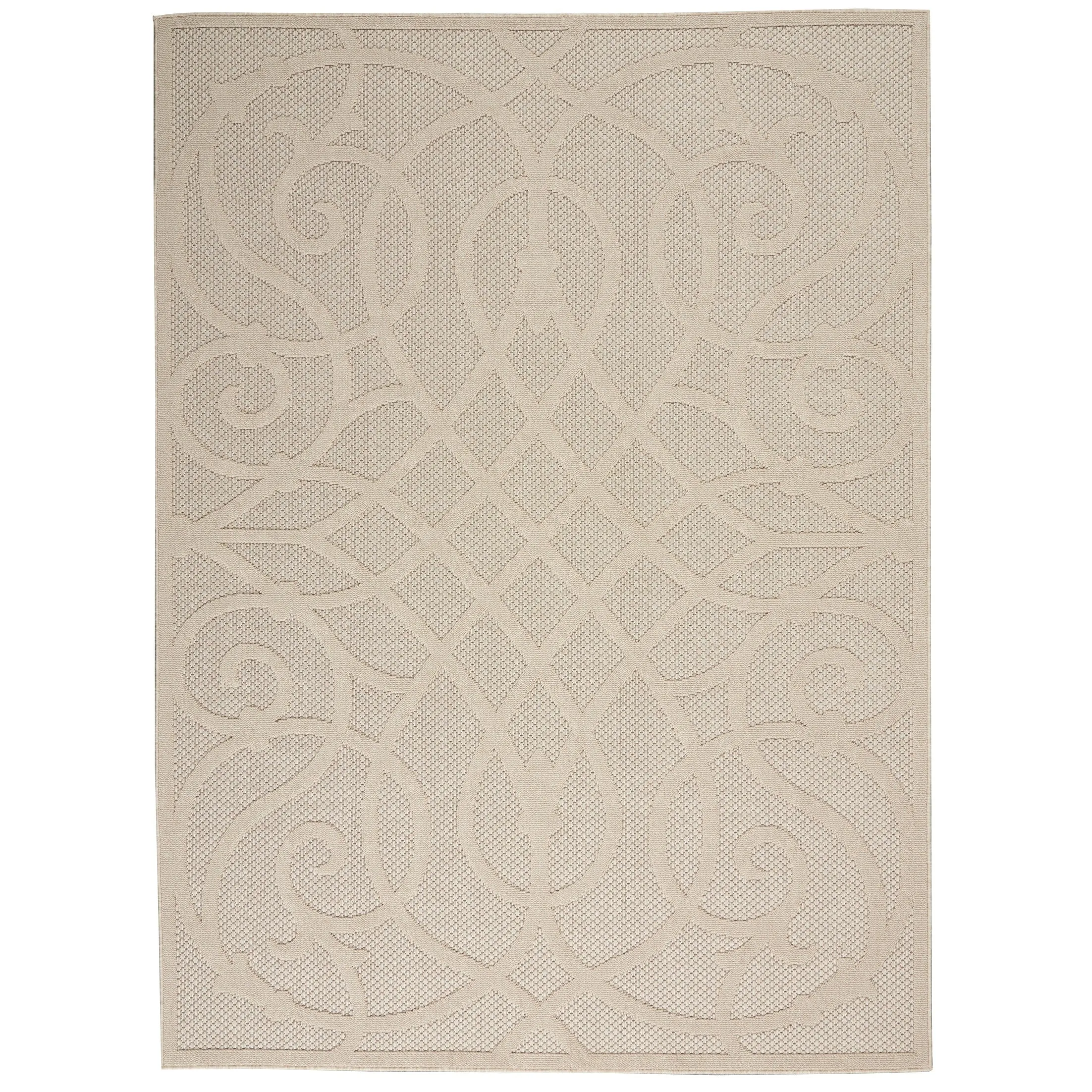 Nourison Palamos Geometric Scroll Indoor Outdoor Area Rug