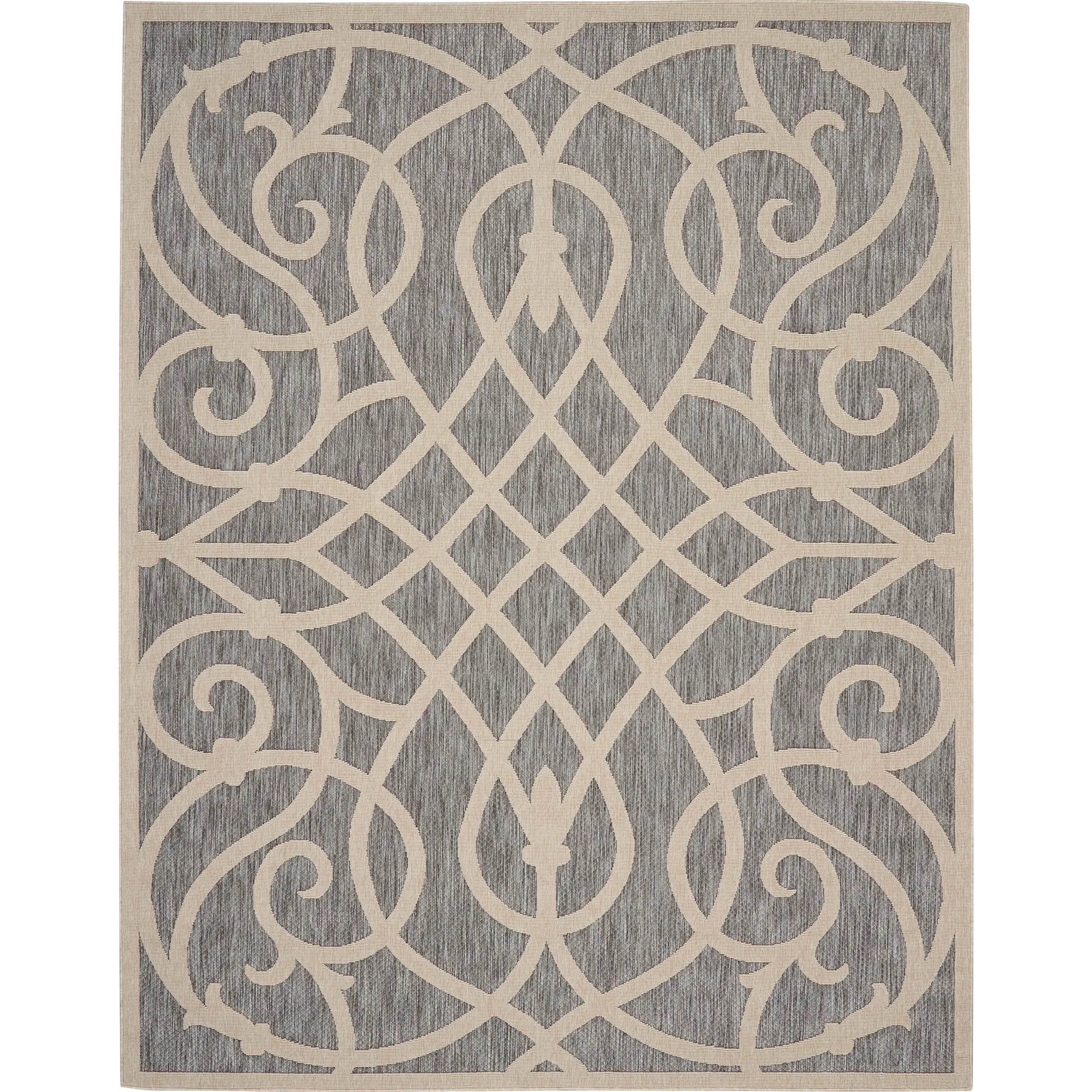 Nourison Palamos Geometric Scroll Indoor Outdoor Area Rug