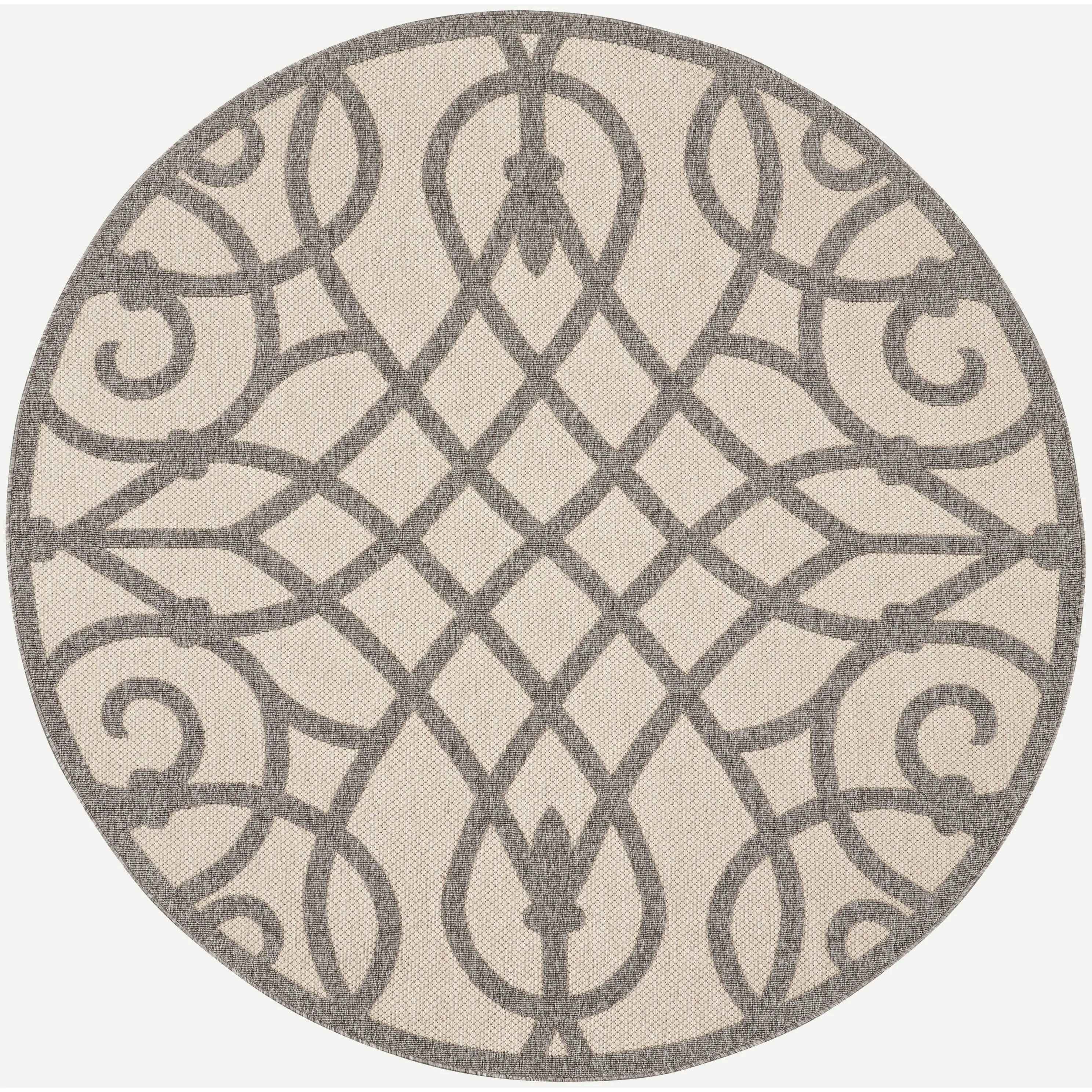 Nourison Palamos Geometric Scroll Indoor Outdoor Area Rug