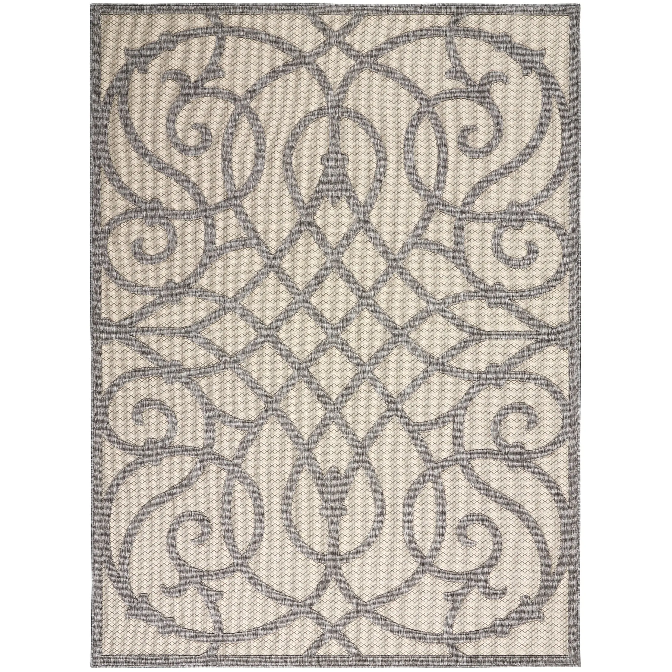 Nourison Palamos Geometric Scroll Indoor Outdoor Area Rug