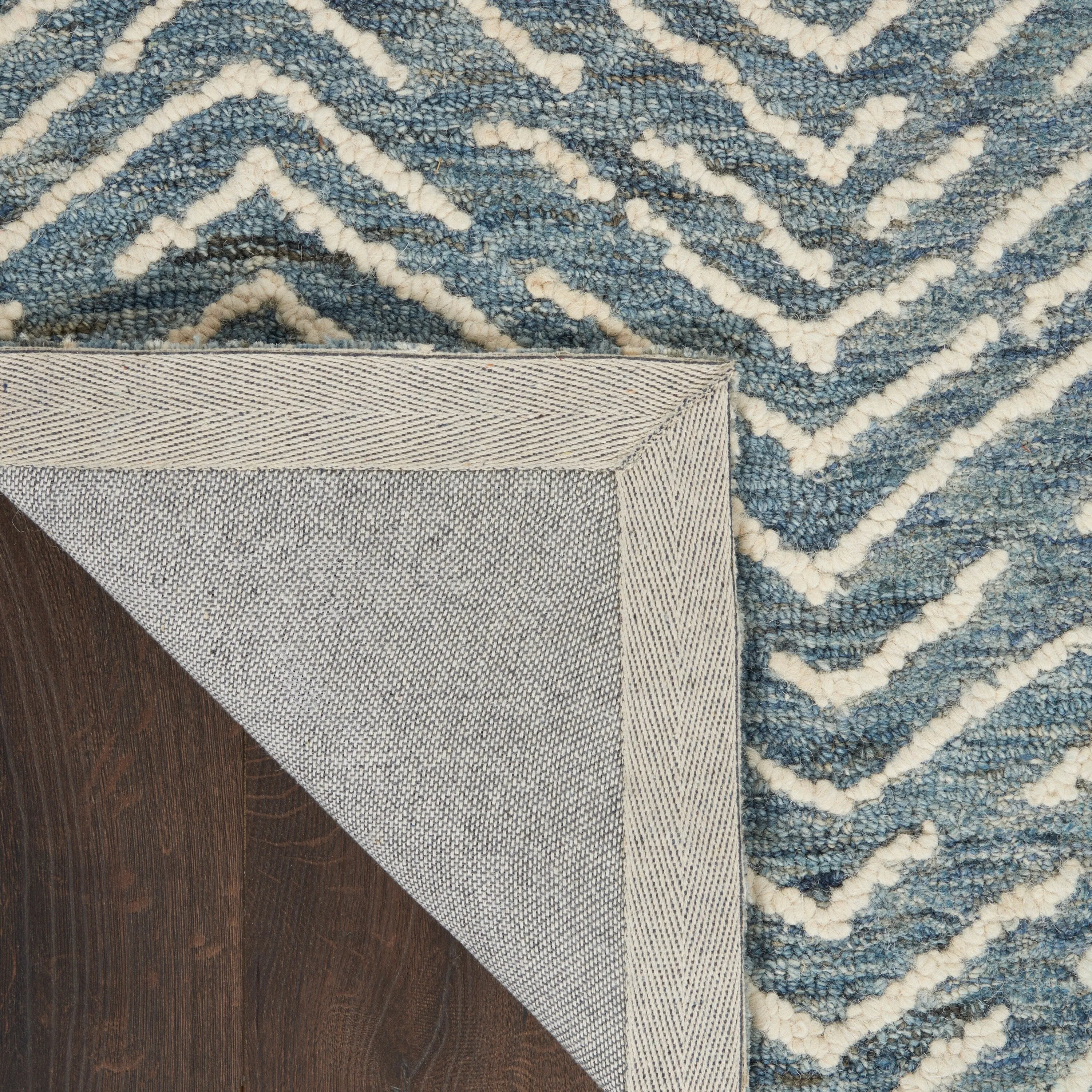 Nourison Vail Textured Herringbone Wool Area Rug