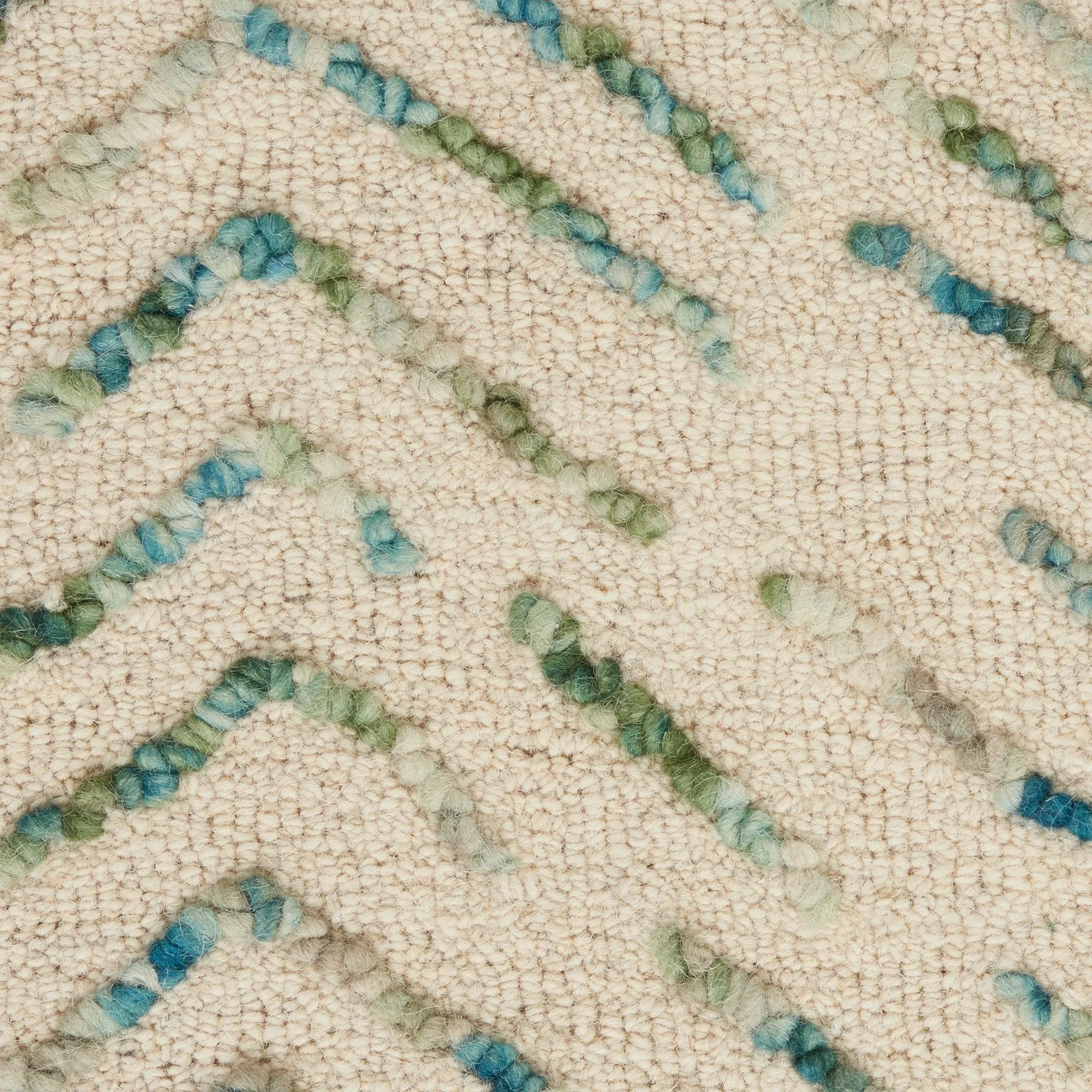 Nourison Vail Textured Herringbone Wool Area Rug