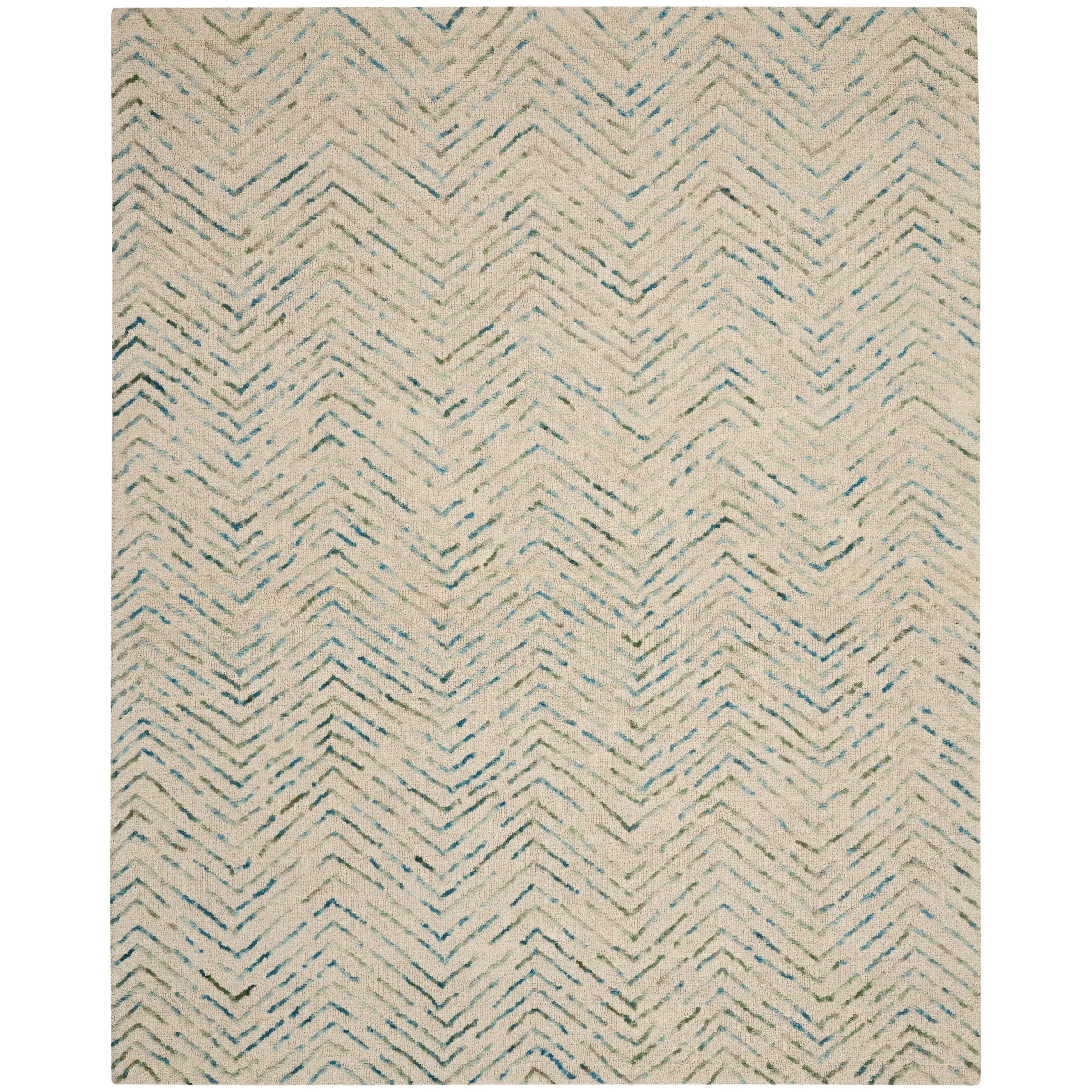 Nourison Vail Textured Herringbone Wool Area Rug