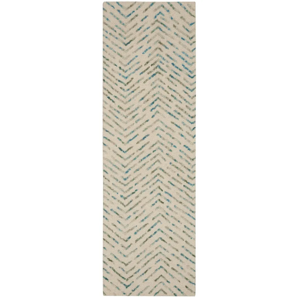 Nourison Vail Textured Herringbone Wool Area Rug