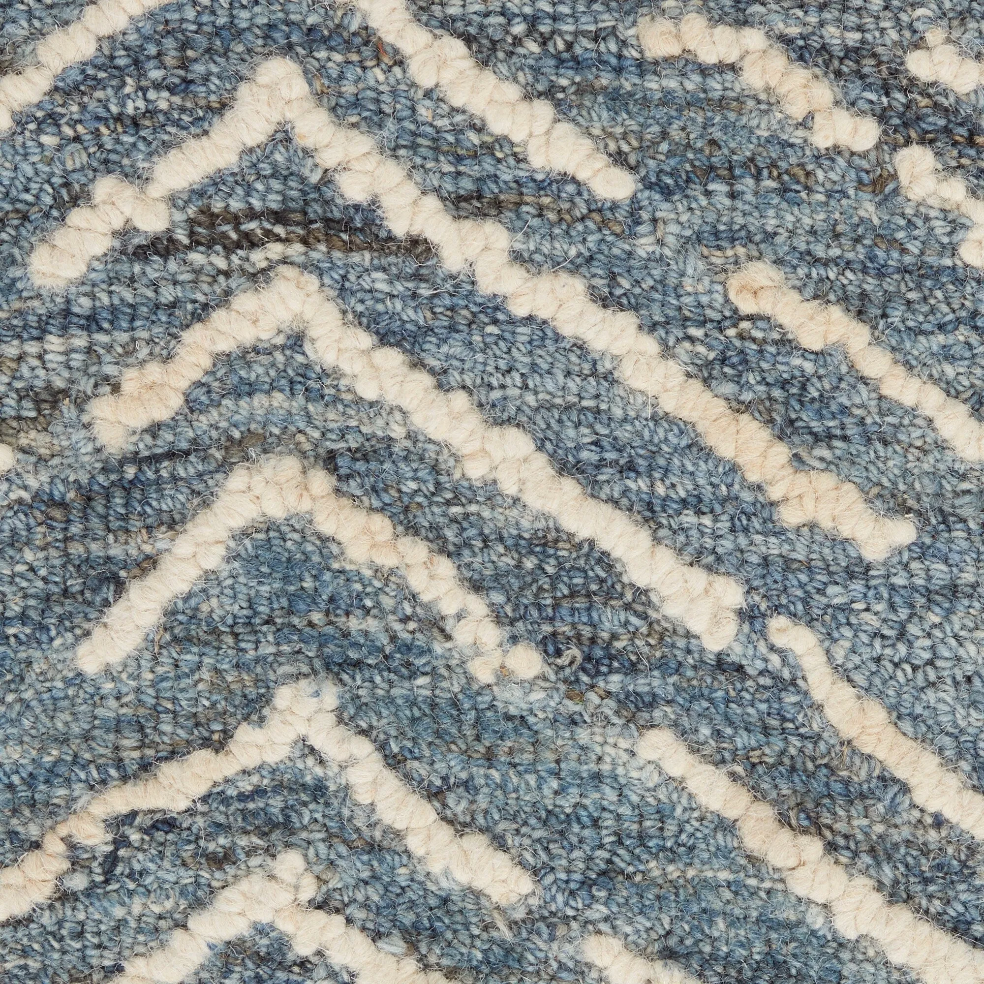 Nourison Vail Textured Herringbone Wool Area Rug