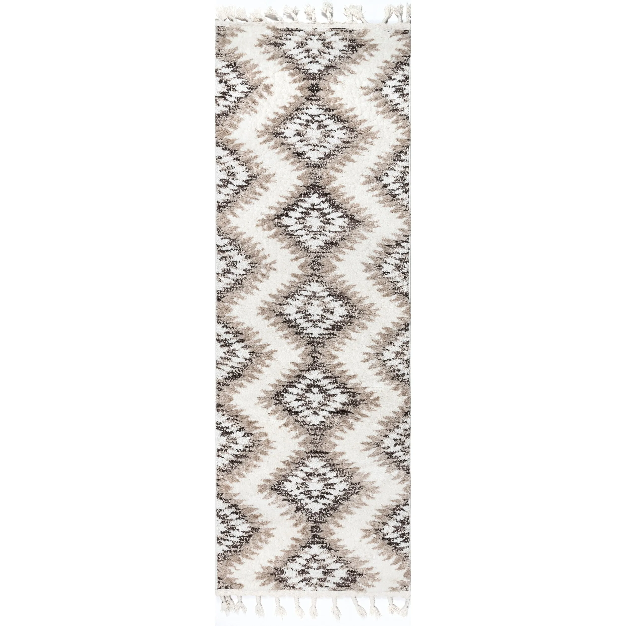 Nuloom Adelade Aztec High Low Shaggy Tassel Area Rug