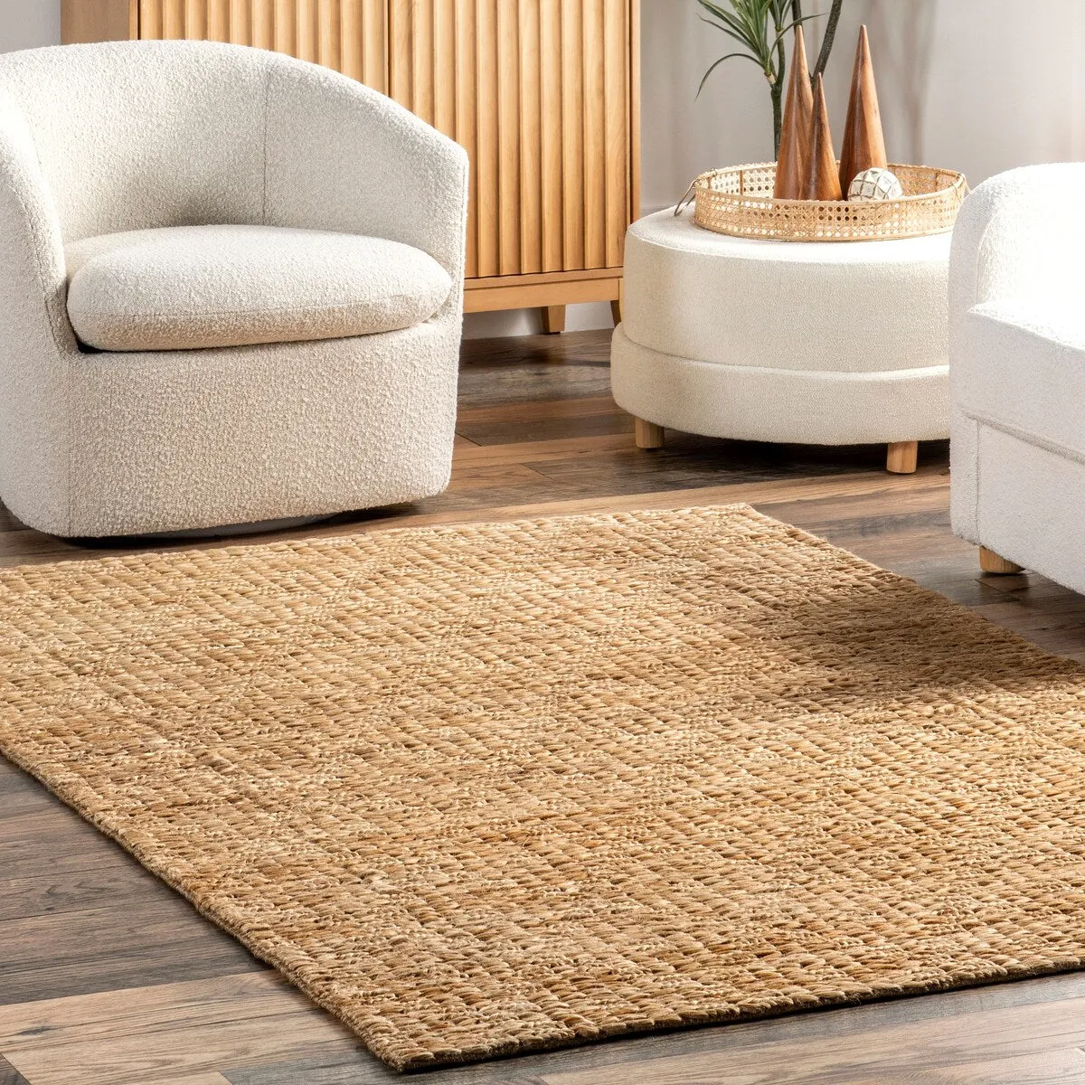 Nuloom Arlean Handmade Farmhouse Jute Area Rug