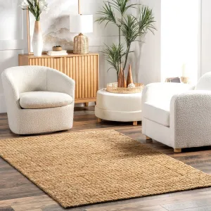 Nuloom Arlean Handmade Farmhouse Jute Area Rug