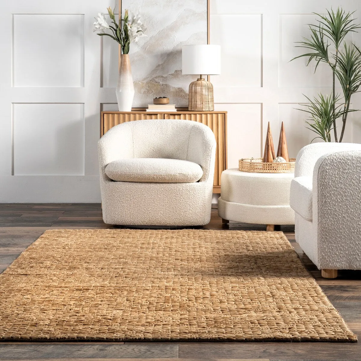 Nuloom Arlean Handmade Farmhouse Jute Area Rug