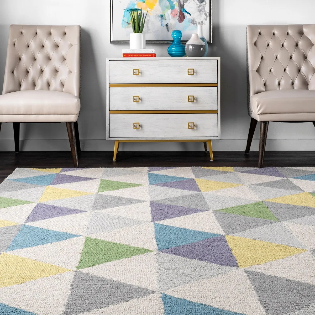 Nuloom Bianca Triangles Area Rug