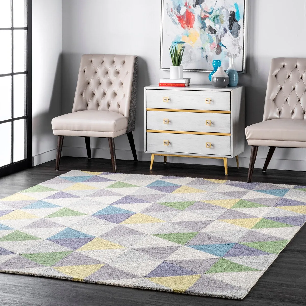 Nuloom Bianca Triangles Area Rug