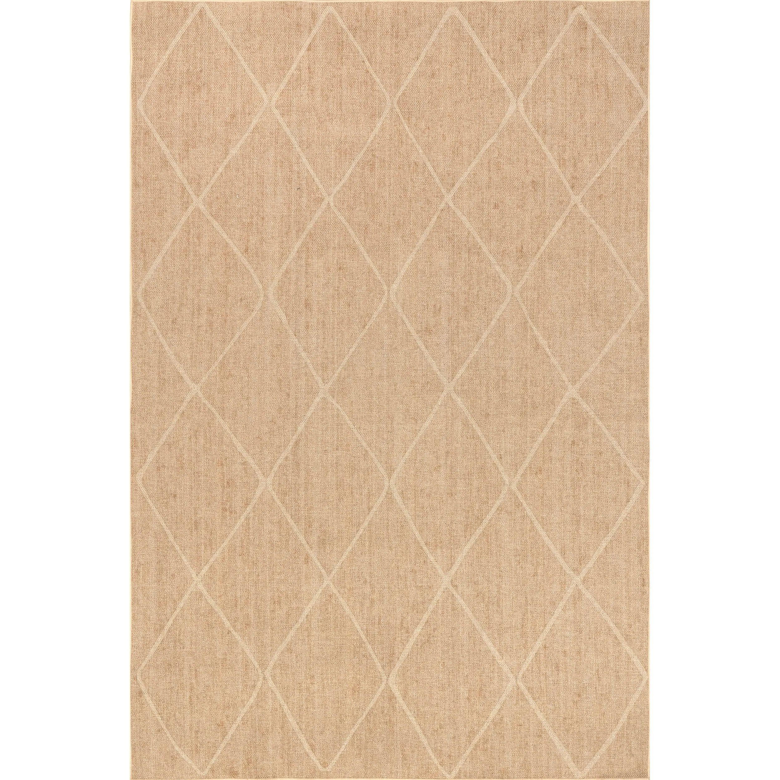 Nuloom Billy SpinClean Diamond Easy-Jute Machine Washable Area Rug