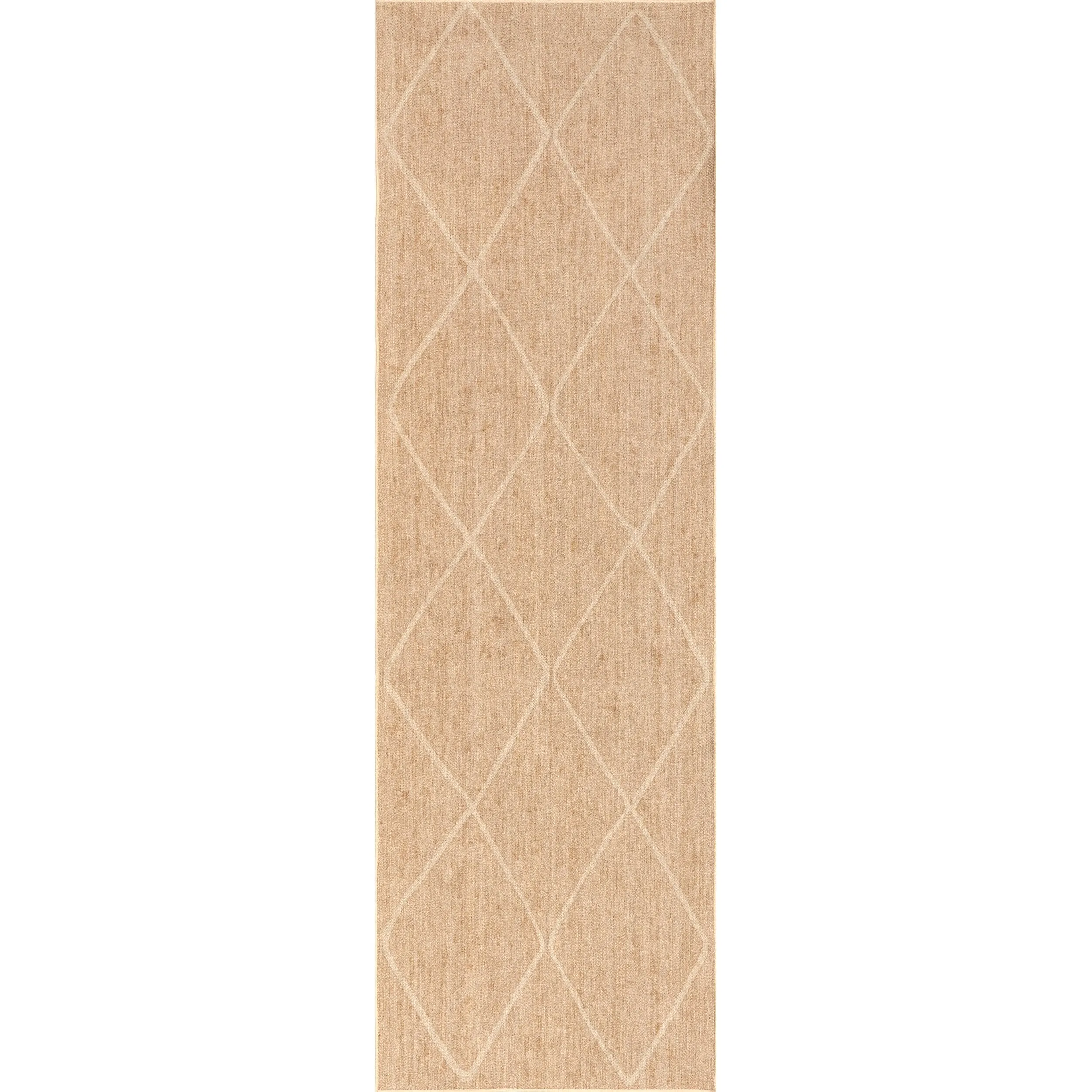 Nuloom Billy SpinClean Diamond Easy-Jute Machine Washable Area Rug