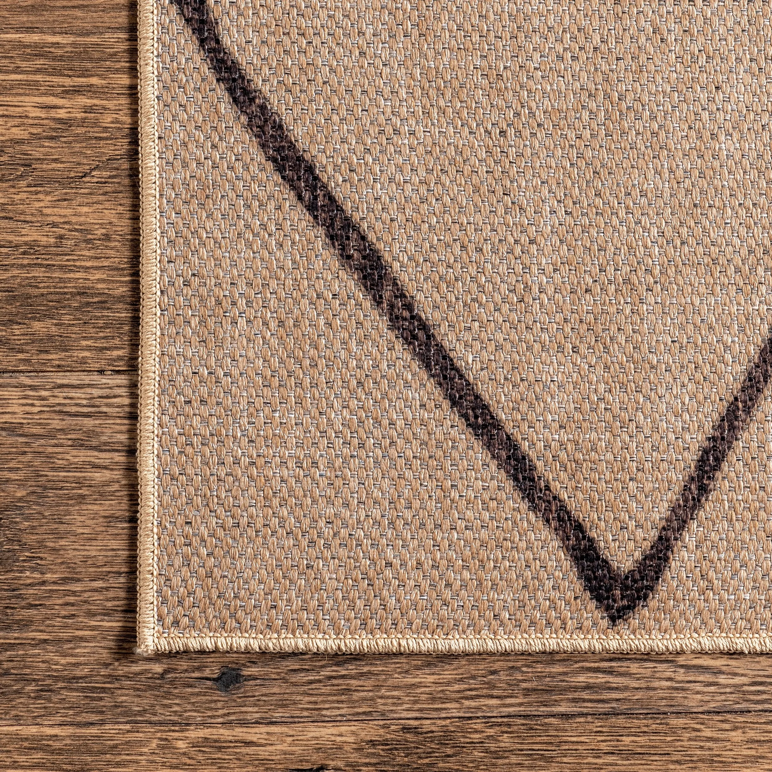 Nuloom Billy SpinClean Diamond Easy-Jute Machine Washable Area Rug