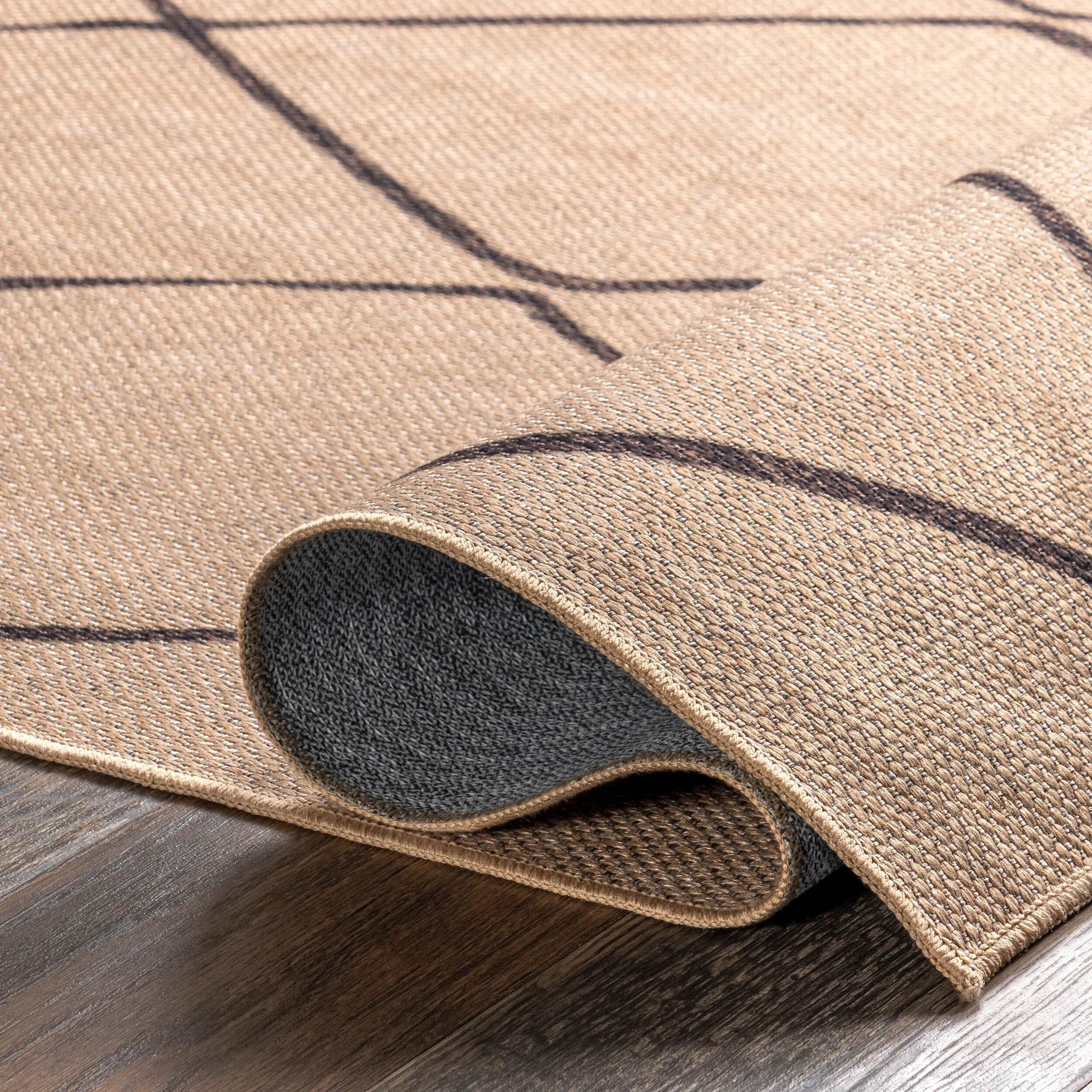 Nuloom Billy SpinClean Diamond Easy-Jute Machine Washable Area Rug