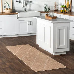 Nuloom Billy SpinClean Diamond Easy-Jute Machine Washable Area Rug