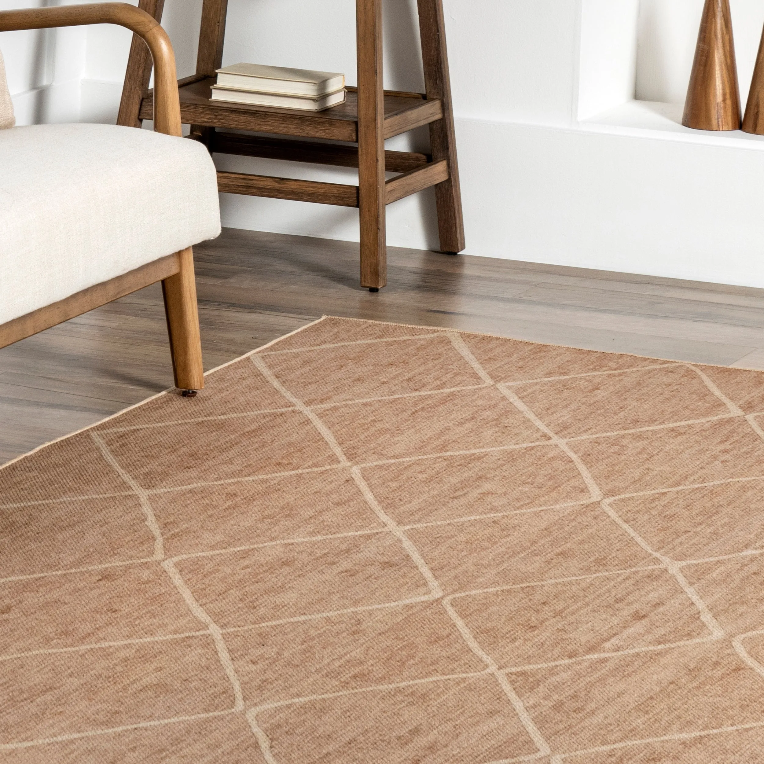 Nuloom Billy SpinClean Diamond Easy-Jute Machine Washable Area Rug