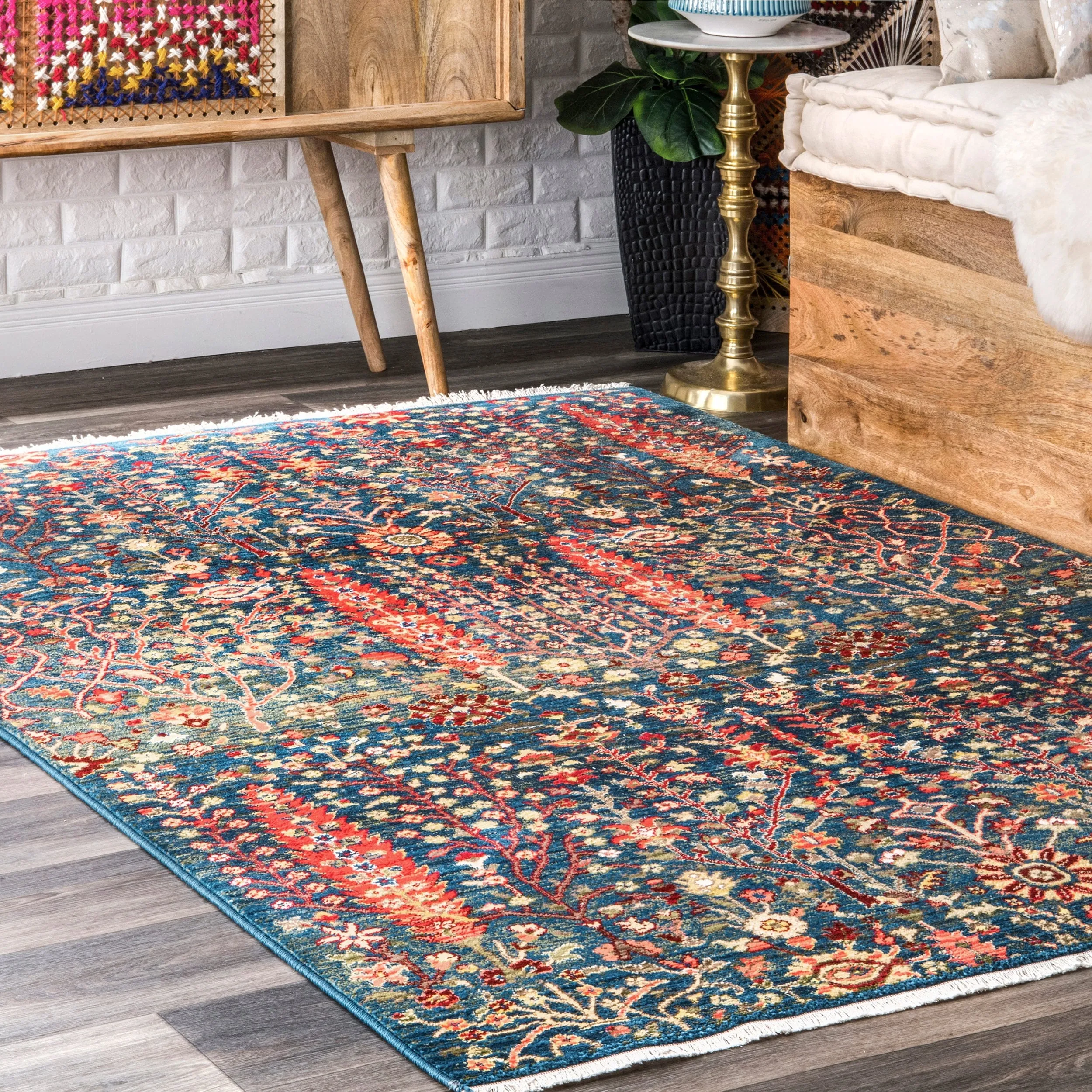 Nuloom Dasilva Tribal Fringe Area Rug