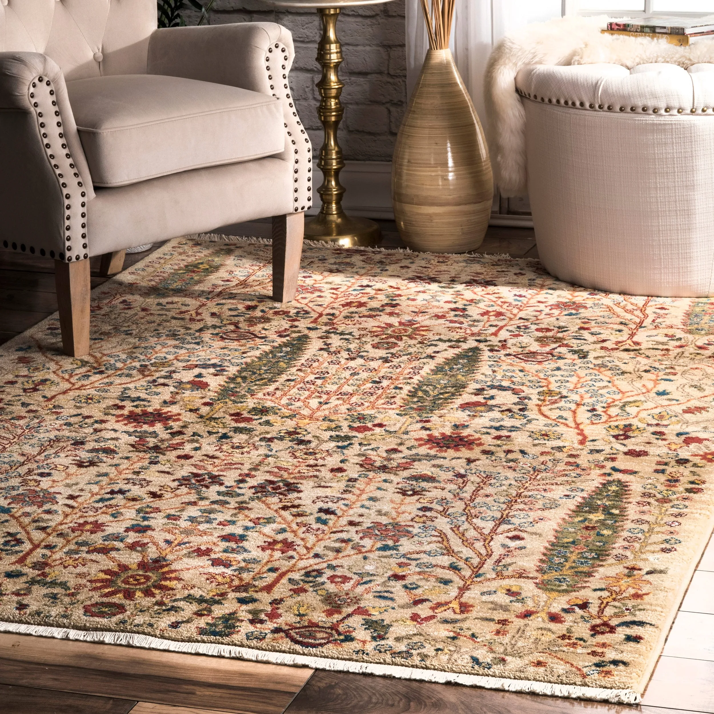 Nuloom Dasilva Tribal Fringe Area Rug