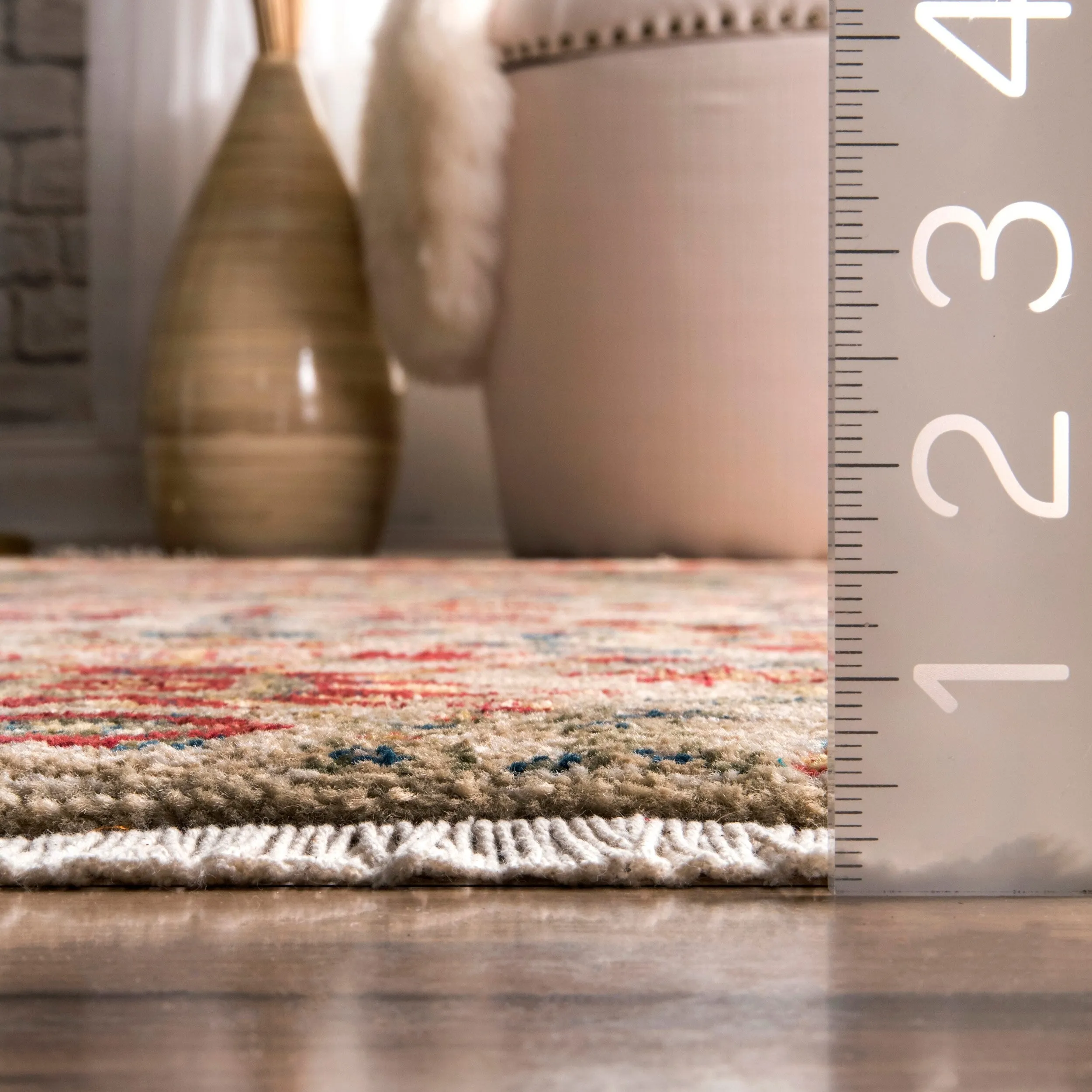 Nuloom Dasilva Tribal Fringe Area Rug