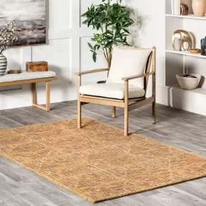 Nuloom Delanie Geometric Trellis Wool Area Rug