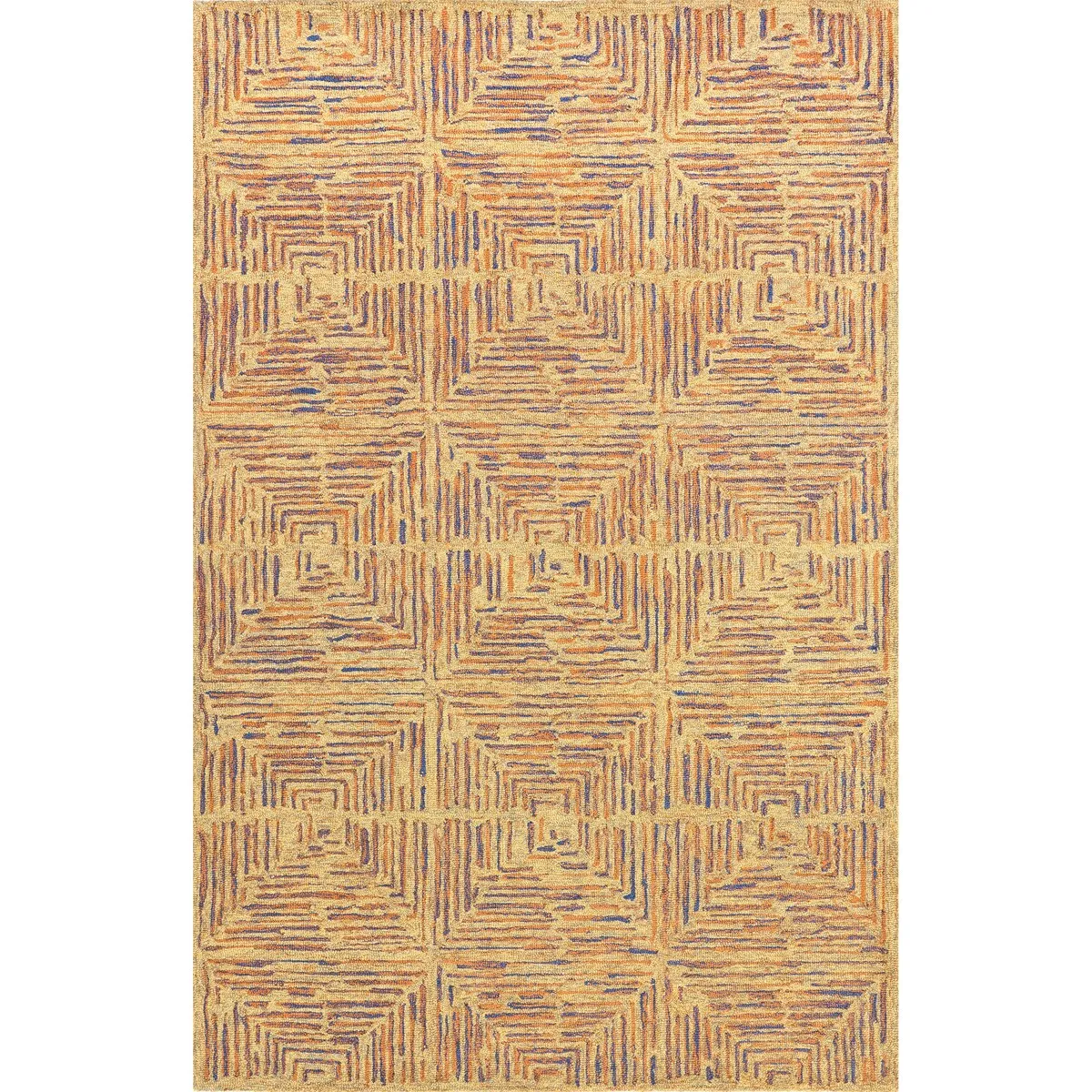 Nuloom Delanie Geometric Trellis Wool Area Rug