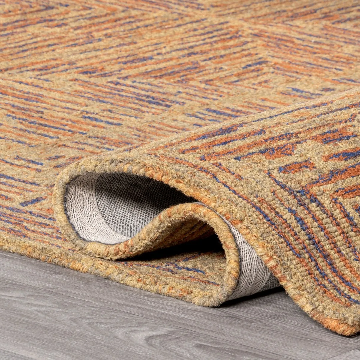 Nuloom Delanie Geometric Trellis Wool Area Rug