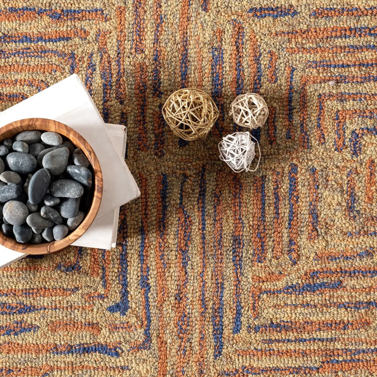 Nuloom Delanie Geometric Trellis Wool Area Rug