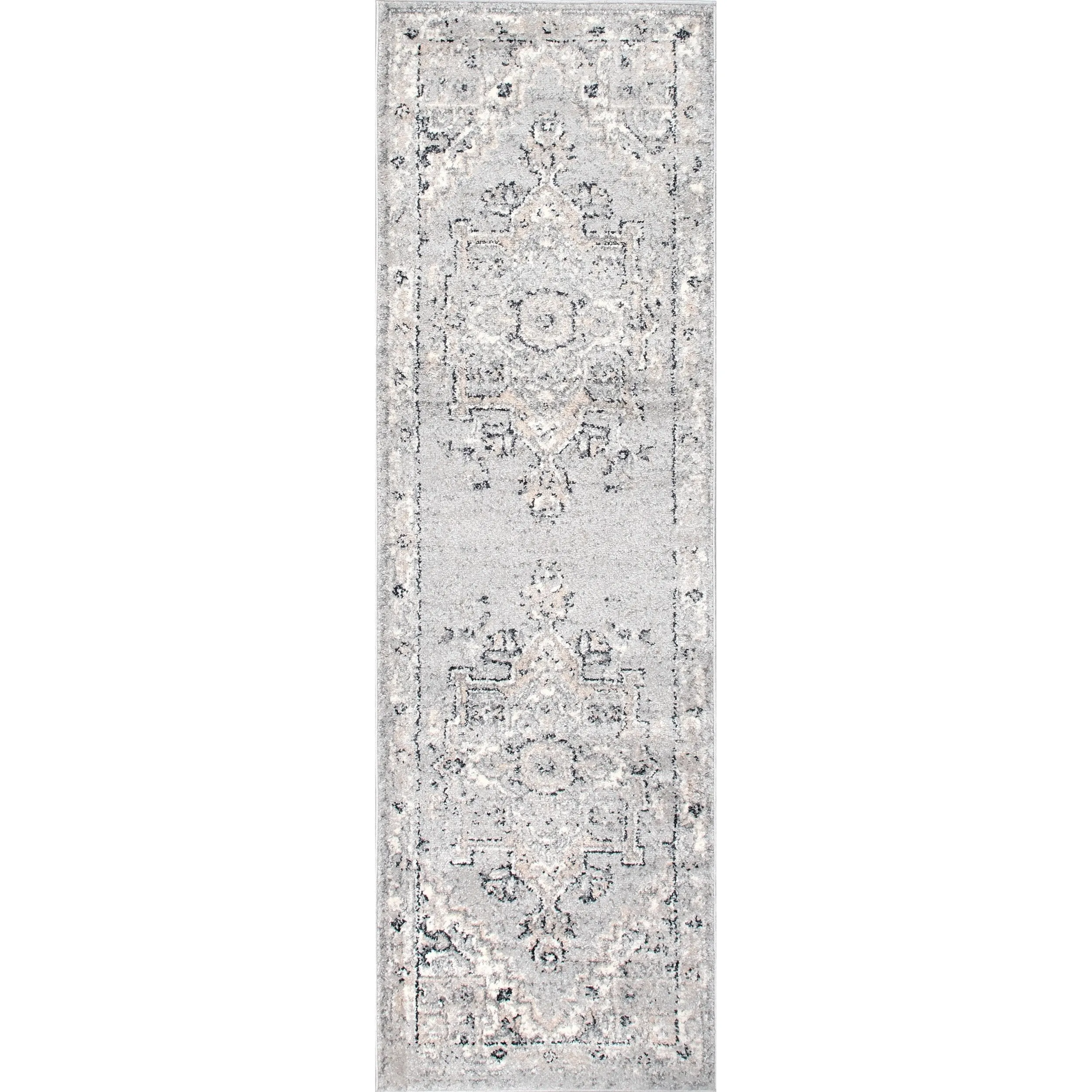Nuloom Gena Distressed Transitional Medallion Area Rug