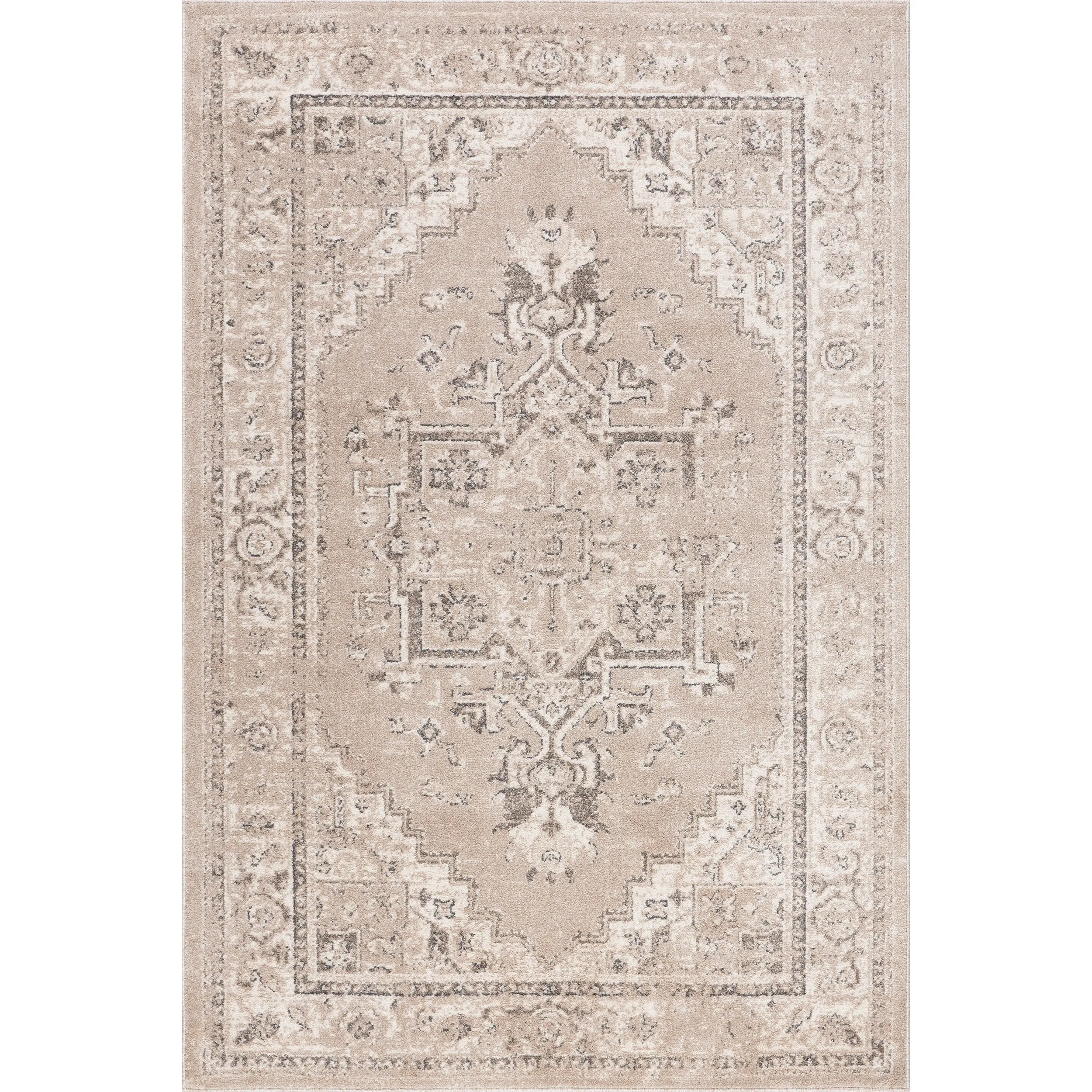 Nuloom Gena Distressed Transitional Medallion Area Rug