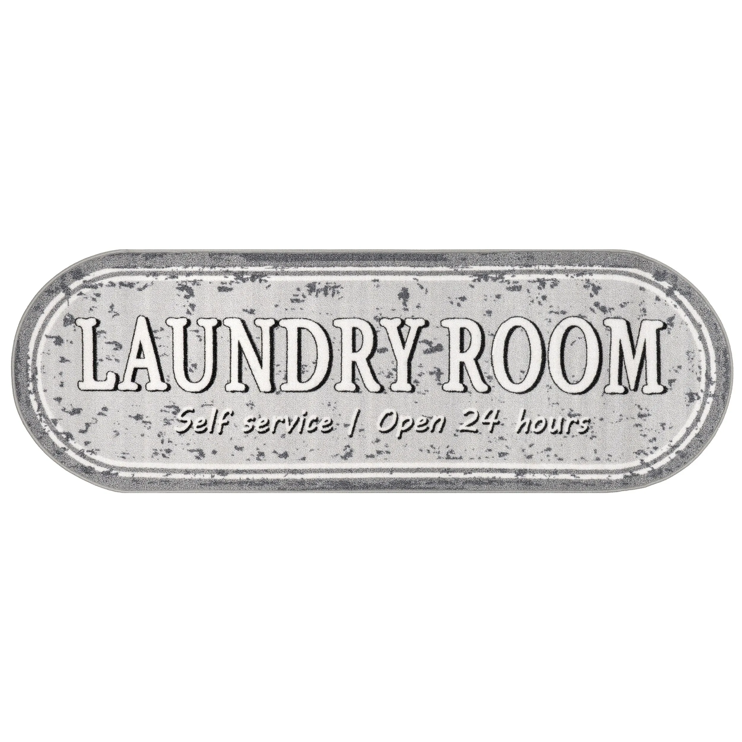 Nuloom Graphic Machine Washable Laundry Mat