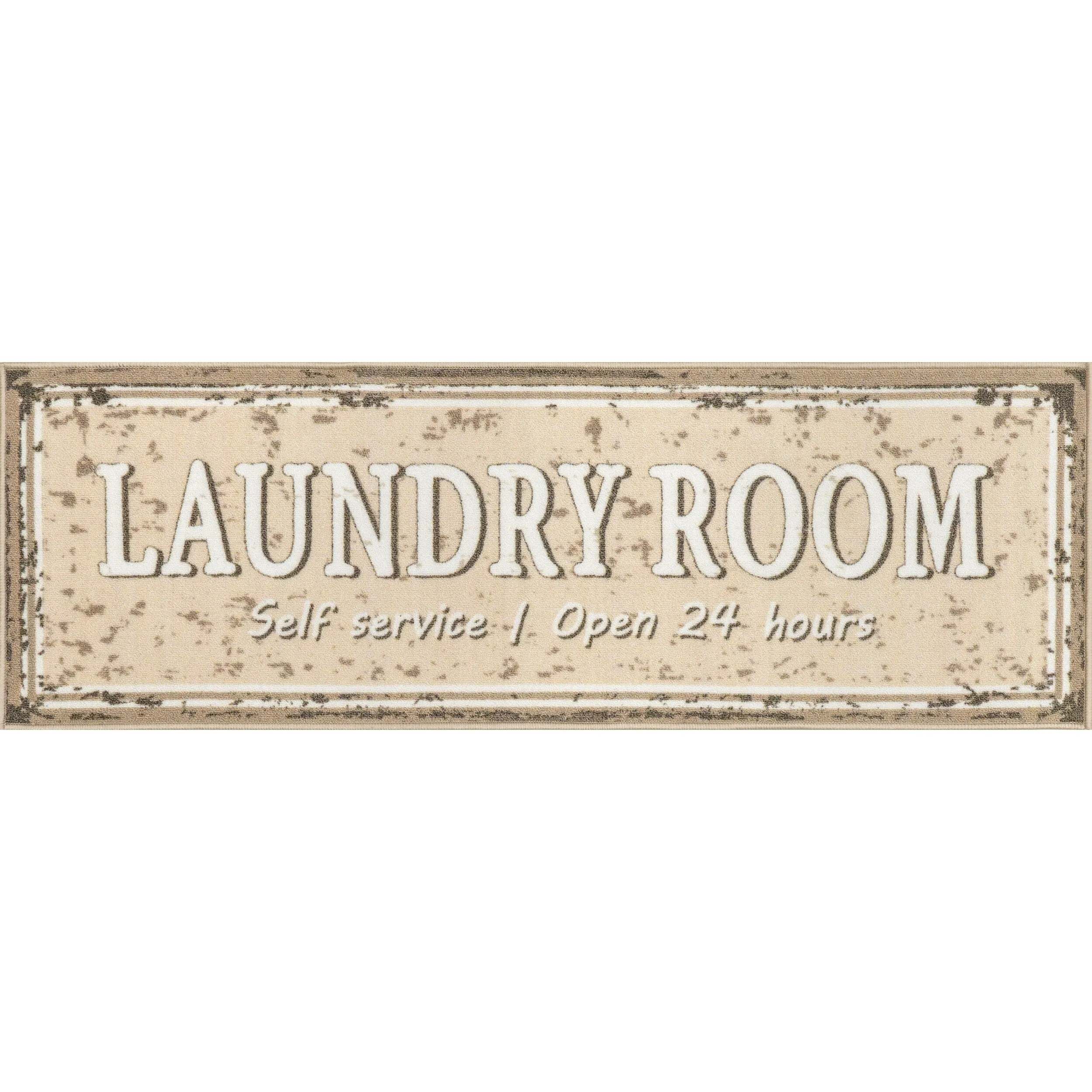 Nuloom Graphic Machine Washable Laundry Mat