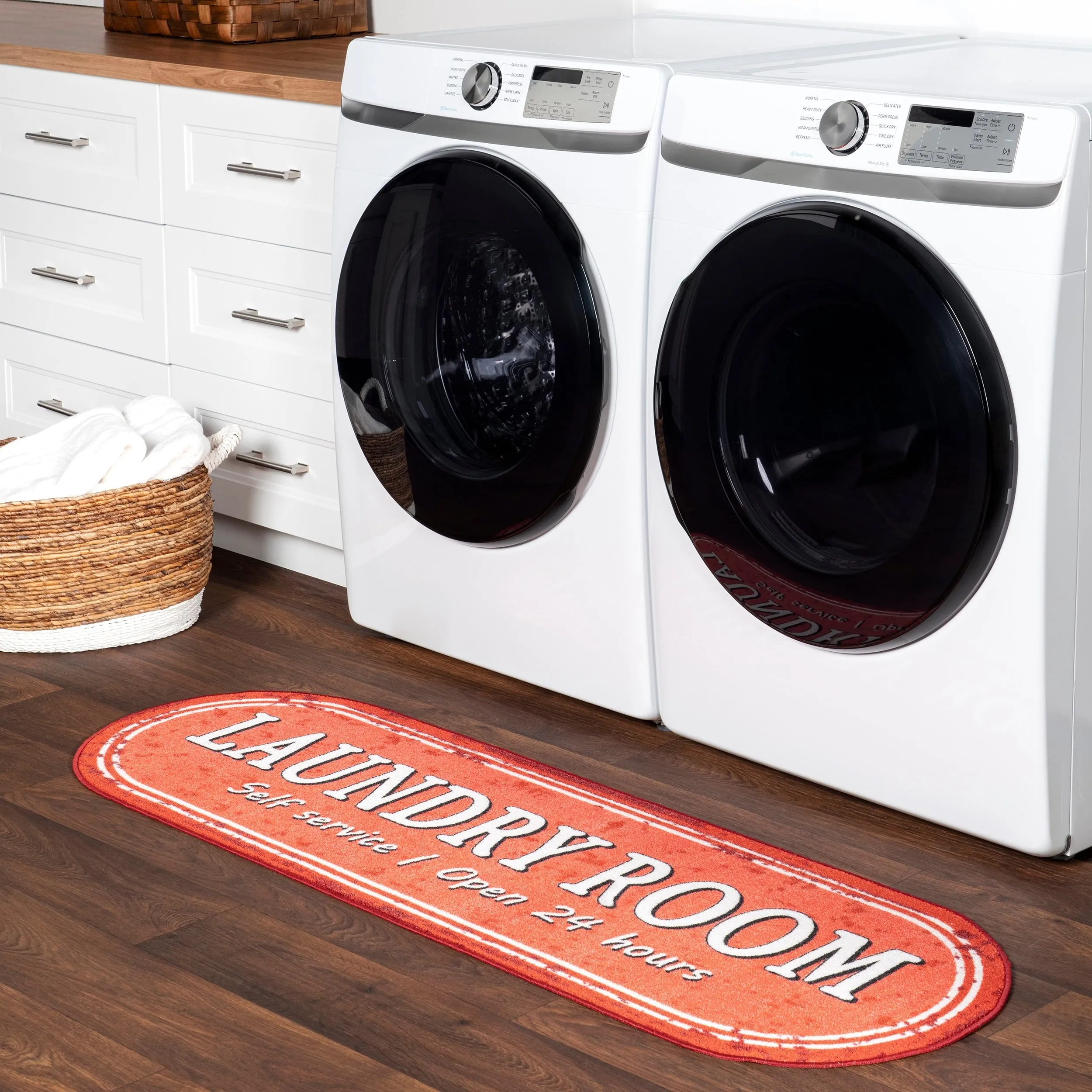 Nuloom Graphic Machine Washable Laundry Mat