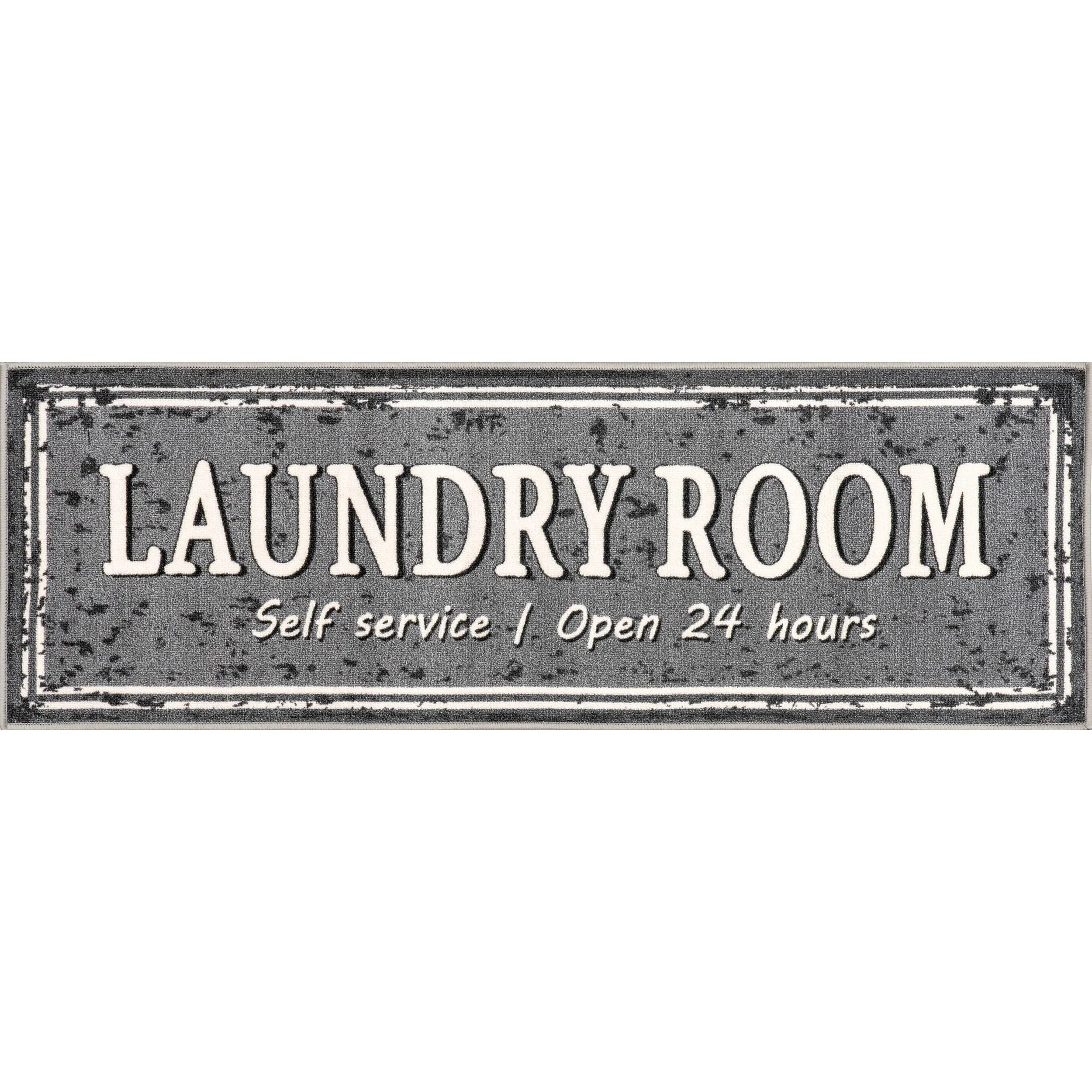 Nuloom Graphic Machine Washable Laundry Mat